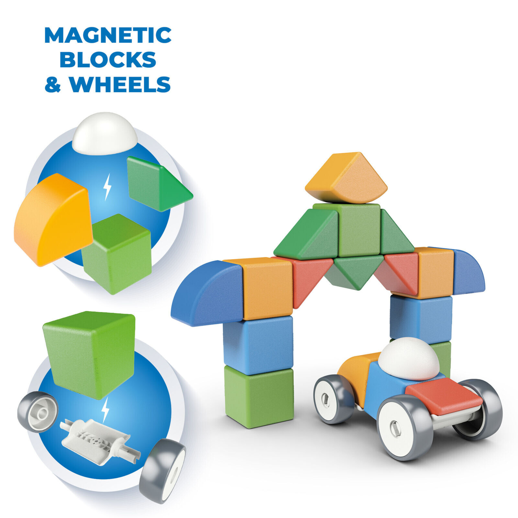 Geomag magicube cubi magnetici per bambini - 25 pezzi - 12 mesi in su - Geomag