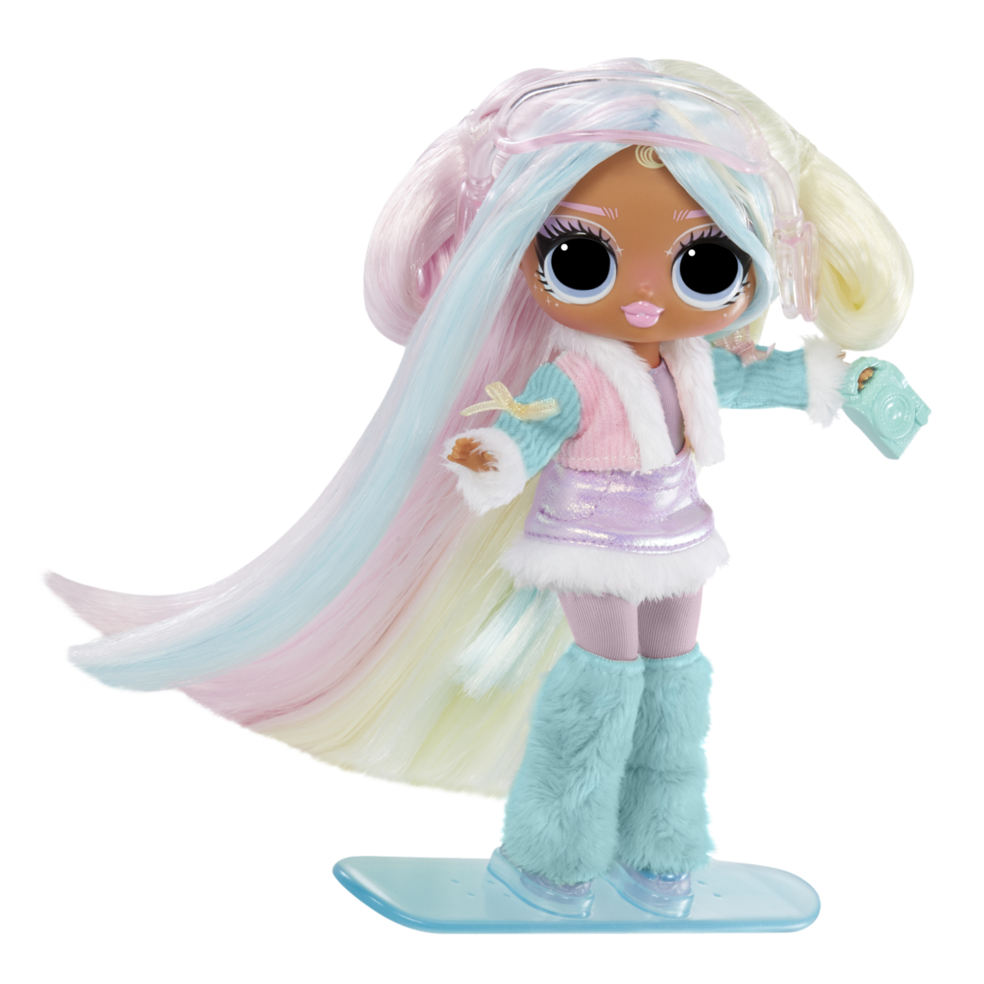 L.o.l. surprise tweens winter snow – candylicious – fashion doll con unboxing a tema inverno, tanti accessori glamour – sci e bastoni cambiano colore - LOL