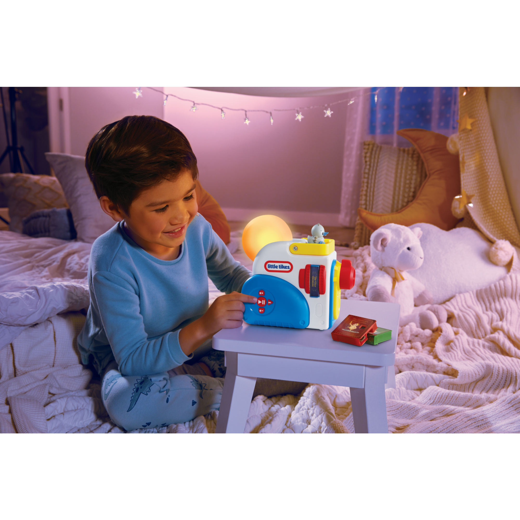 Little tikes story dream machine starter set, storytime, libri, riproduzione audio, luce notturna – 3 storie incluse - LITTLE TIKES