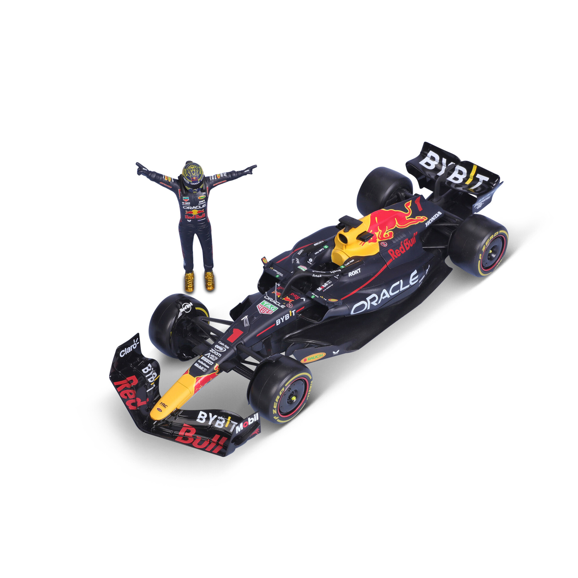 Modellino auto f1 red bull rb19 con personaggio verstappen 1:24 - bburago - BBURAGO