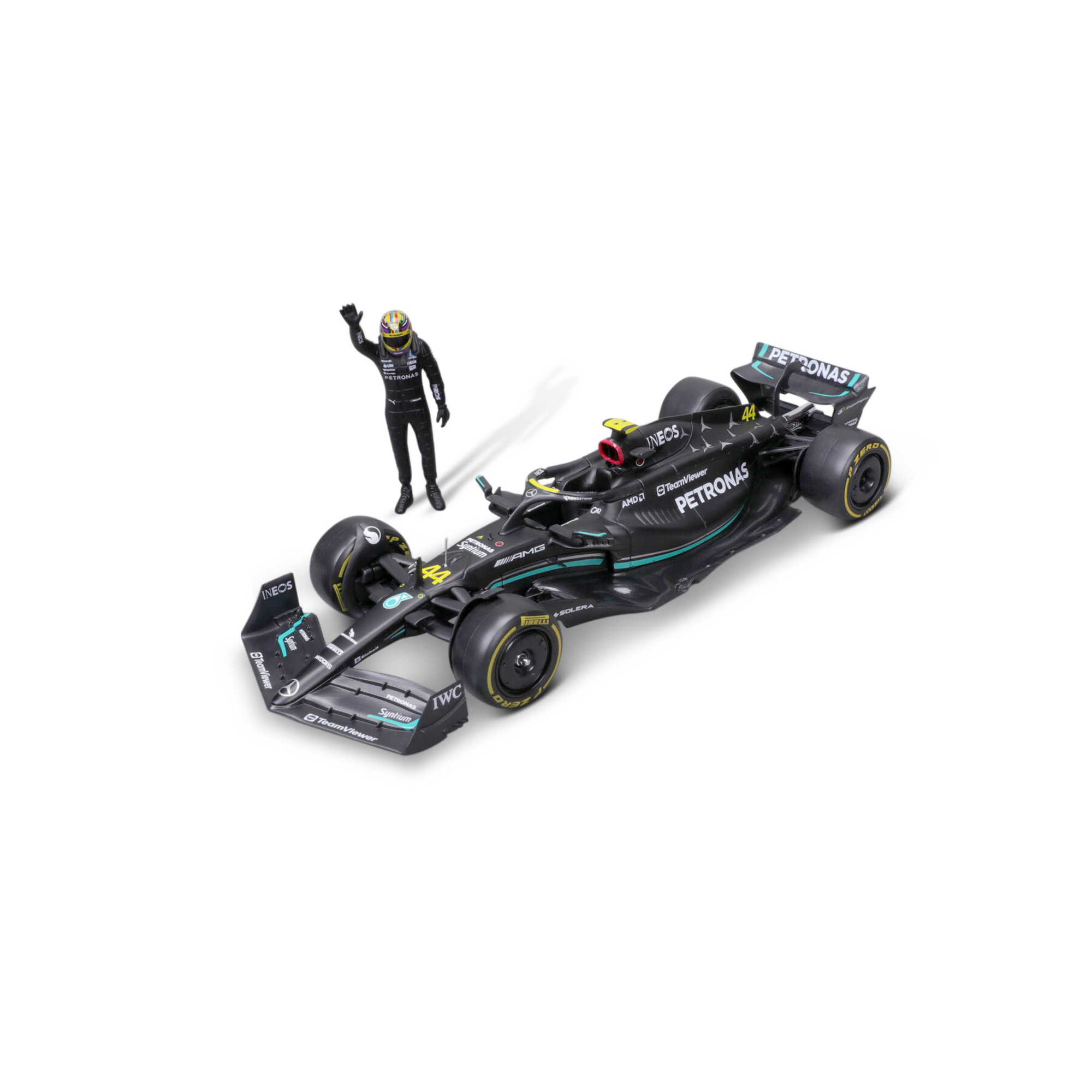 Modellino auto f1 mercedes w14 e performance 1:24 con hamilton - bburago - BBURAGO