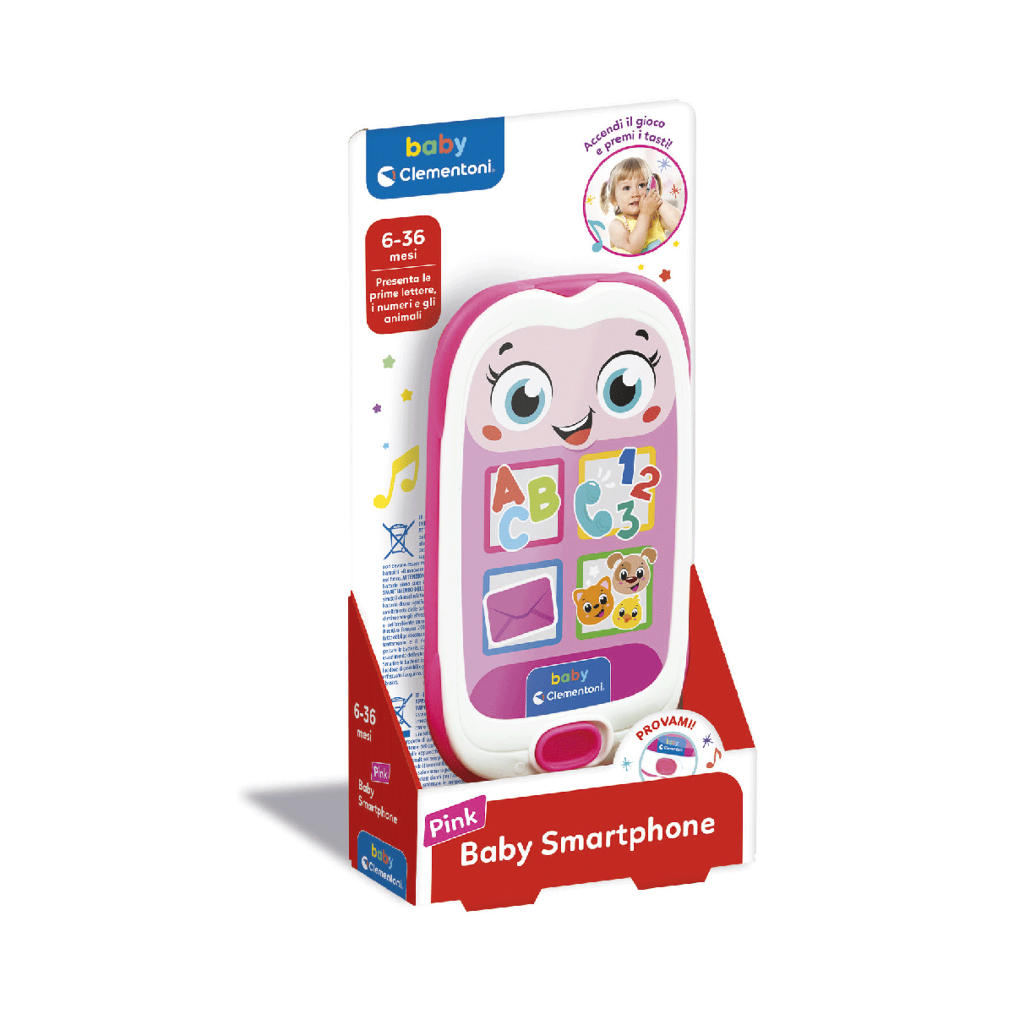 Baby clementoni - baby smartphone pink - BABY CLEMENTONI