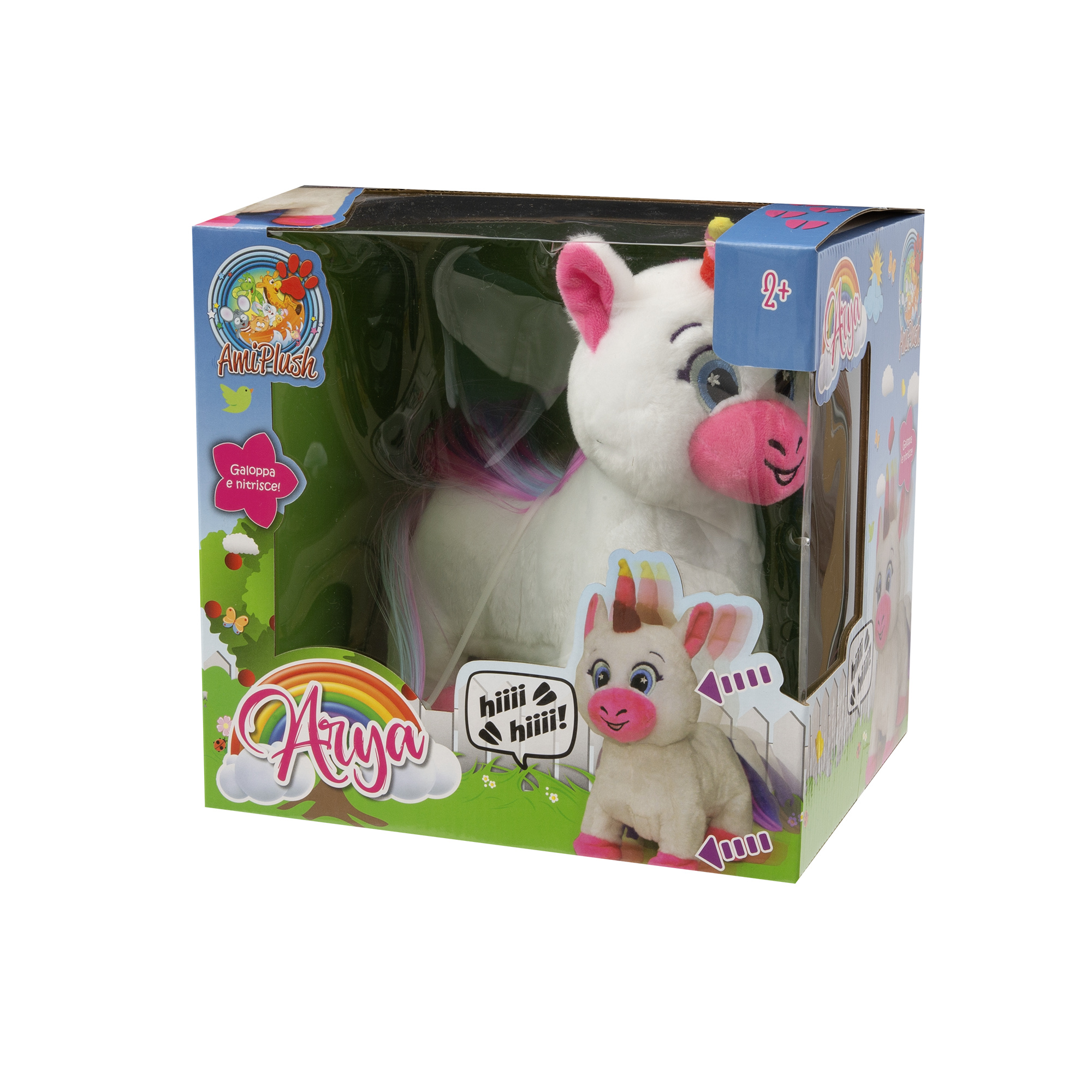 Arya unicorno interattivo che cammina e nitrisce - 27 cm - ami plush - AMI PLUSH