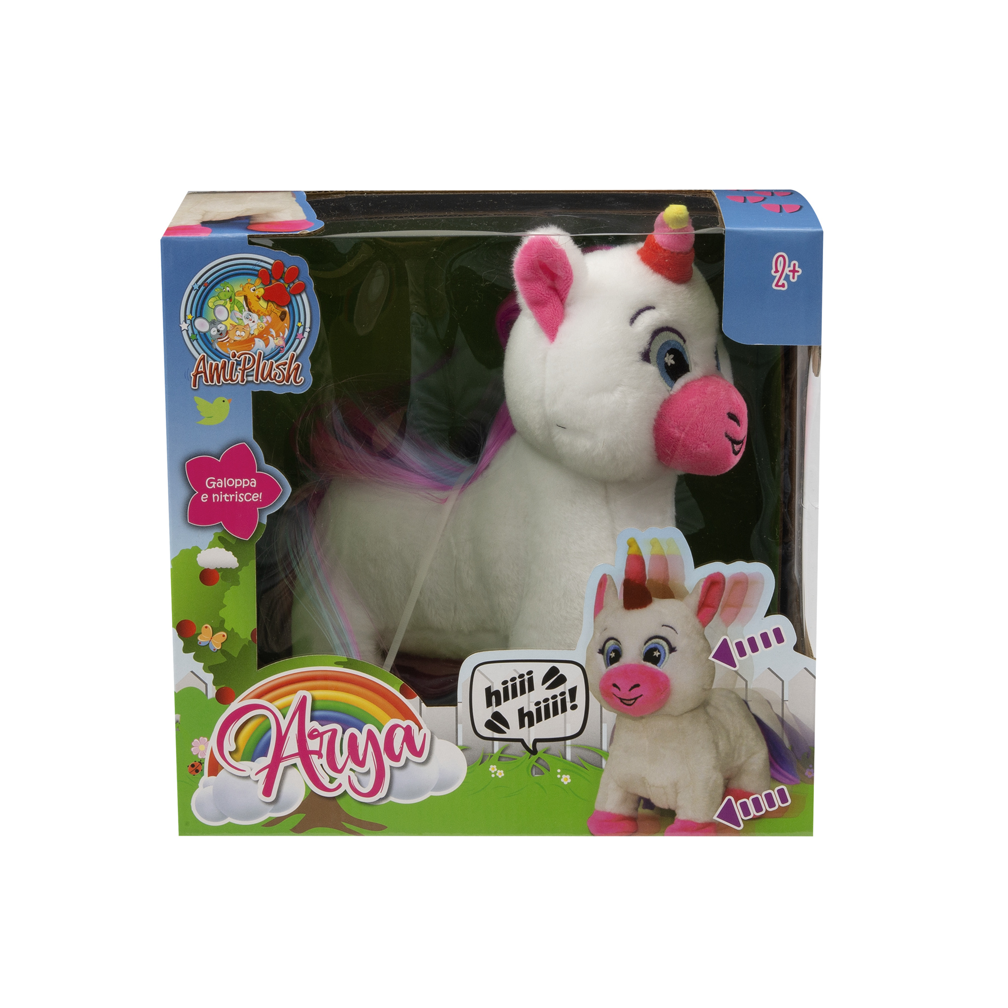 Arya unicorno interattivo che cammina e nitrisce - 27 cm - ami plush - AMI PLUSH