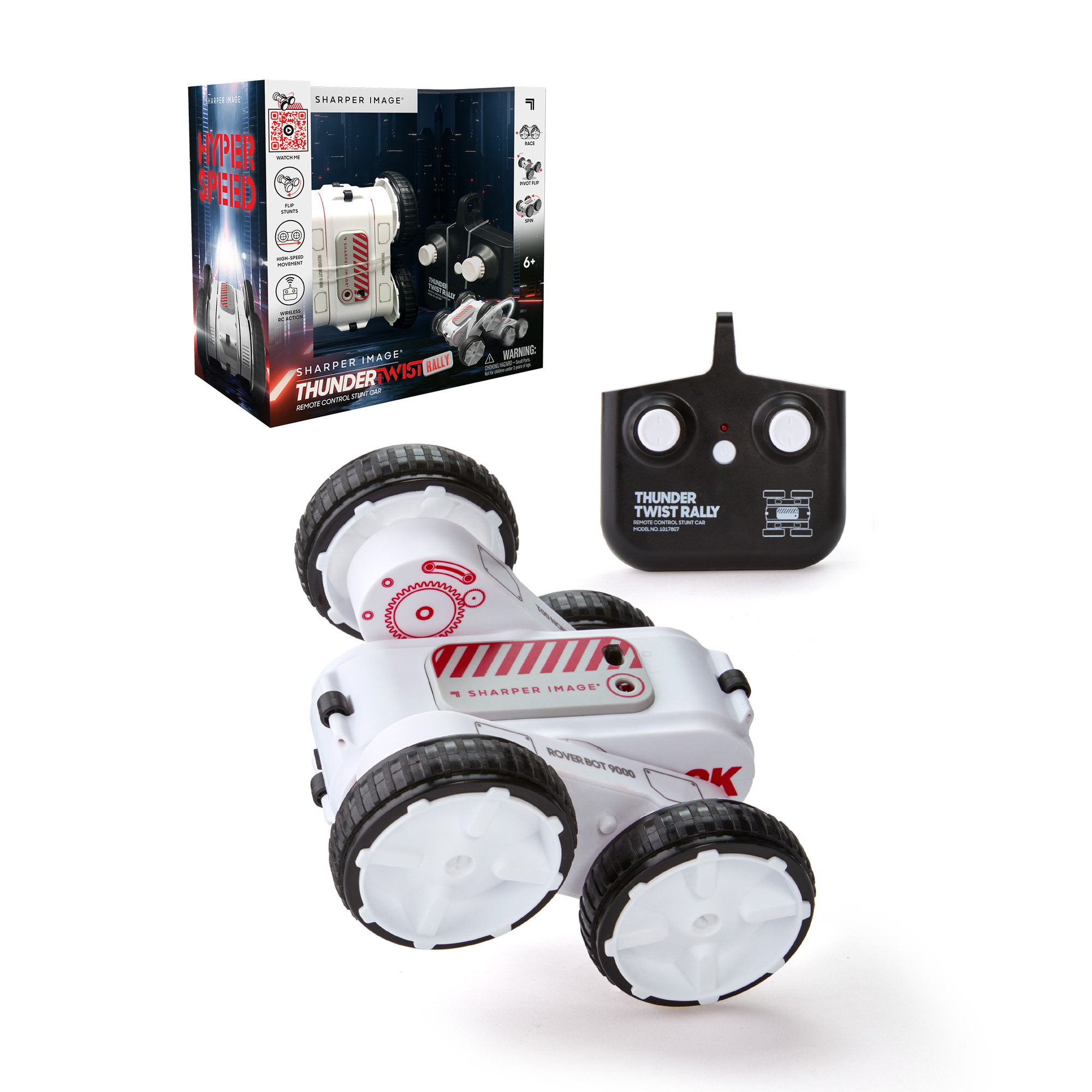 Auto acrobatica rc sharper image® thunder twist rally - acrobazie 360°, controllo a lungo raggio 2,4 ghz - Sharper Image