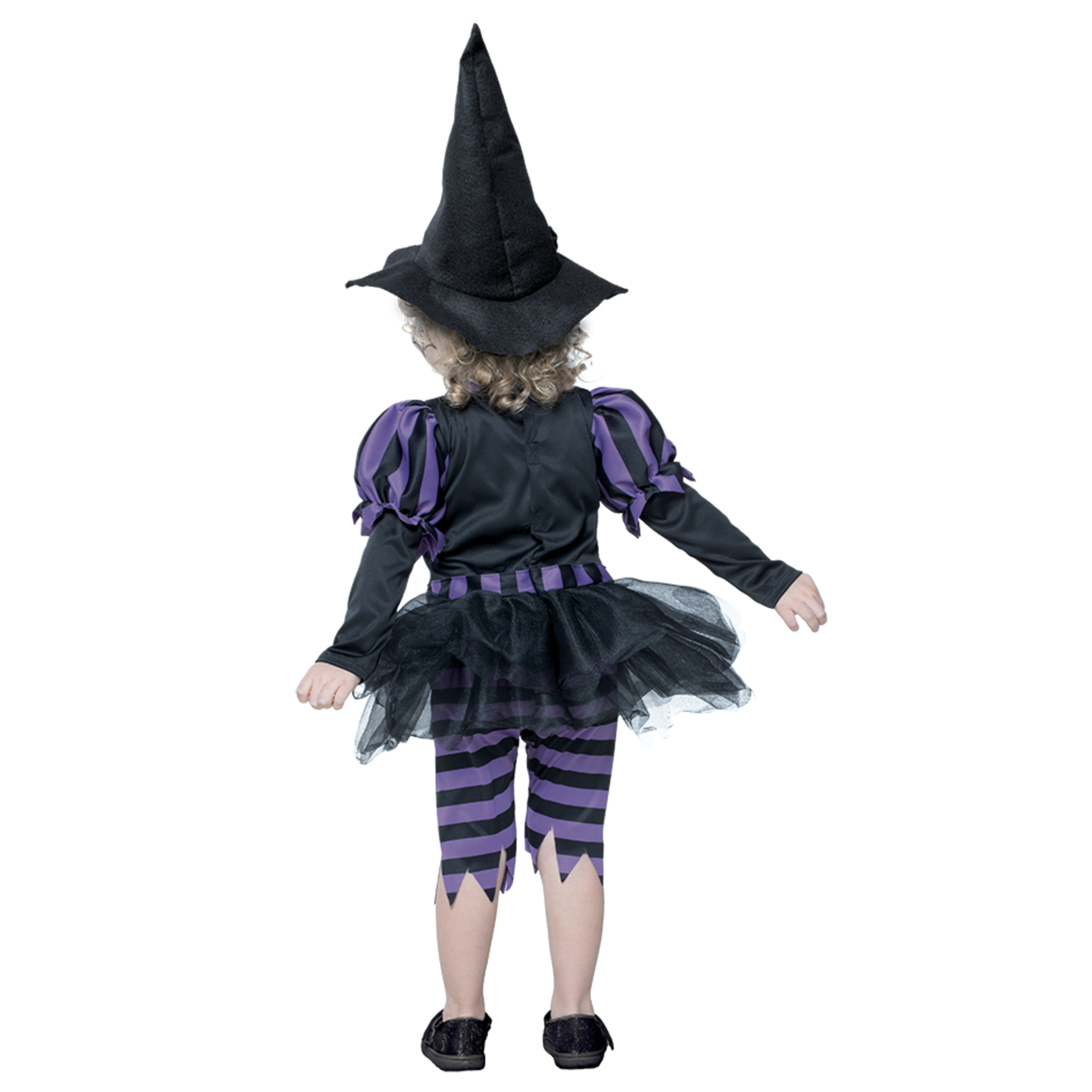 Costume da streghetta per bambini - abito in tulle con cappello, perfetto per halloween - disponibile in diverse taglie - 