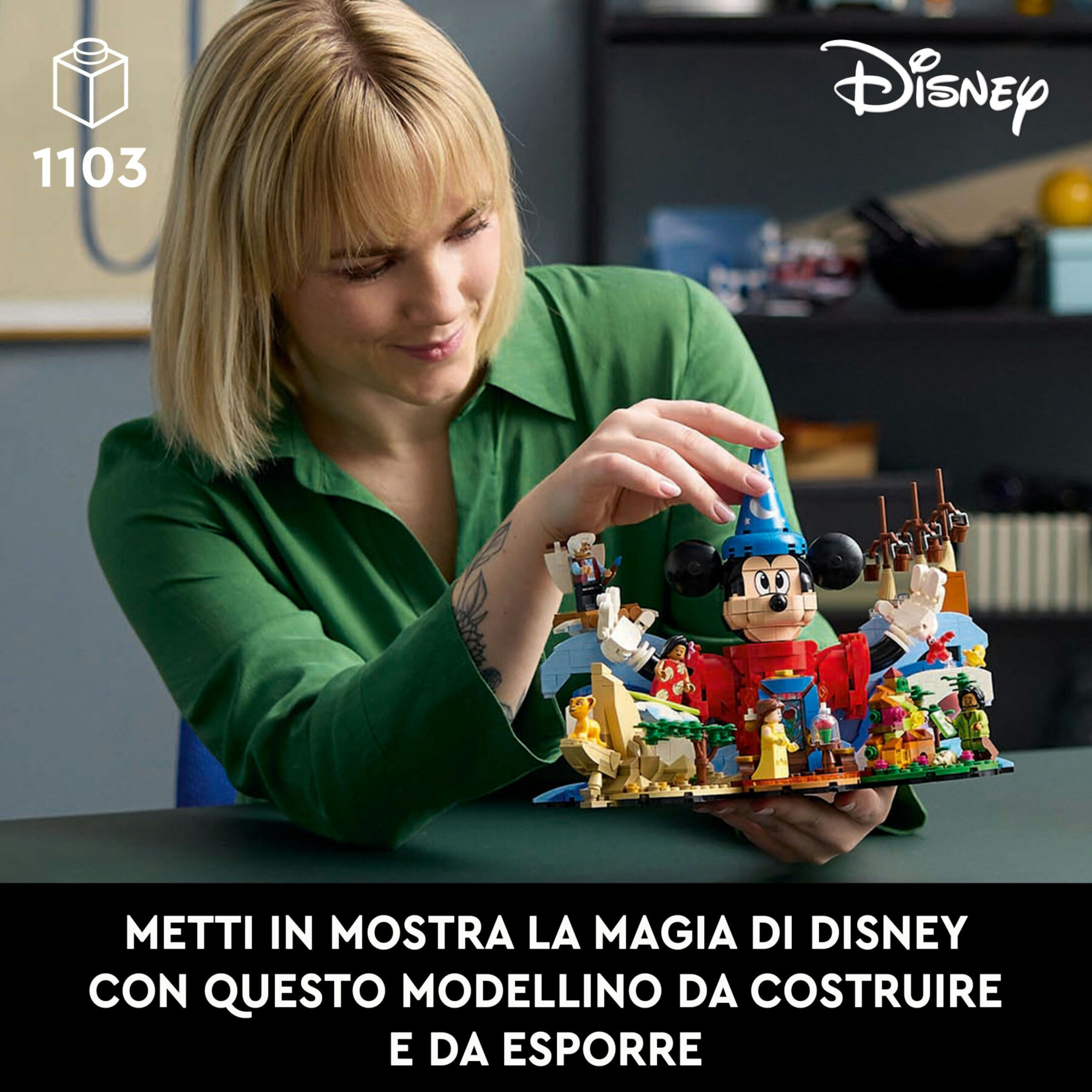 Lego ideas 21352 magia disney, set da collezione per adulti da costruire con personaggi dei film, idea regalo per uomo o donna - LEGO IDEAS, Disney