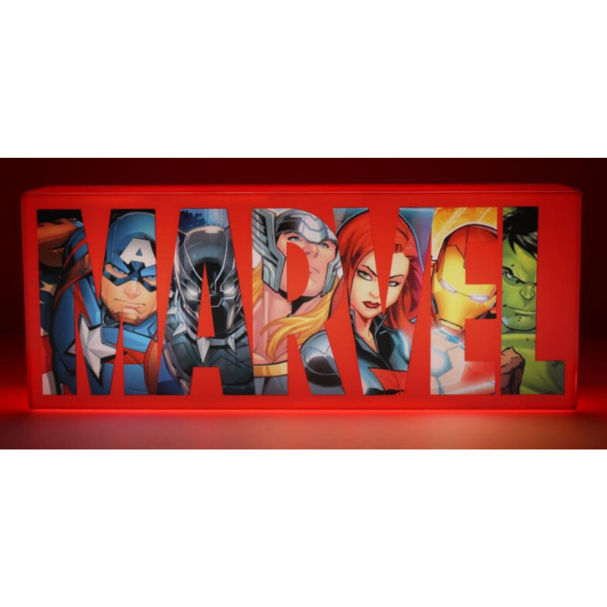 Lampada marvel avengers logo paladone con cavo usb - illuminazione a tema supereroi - Avengers