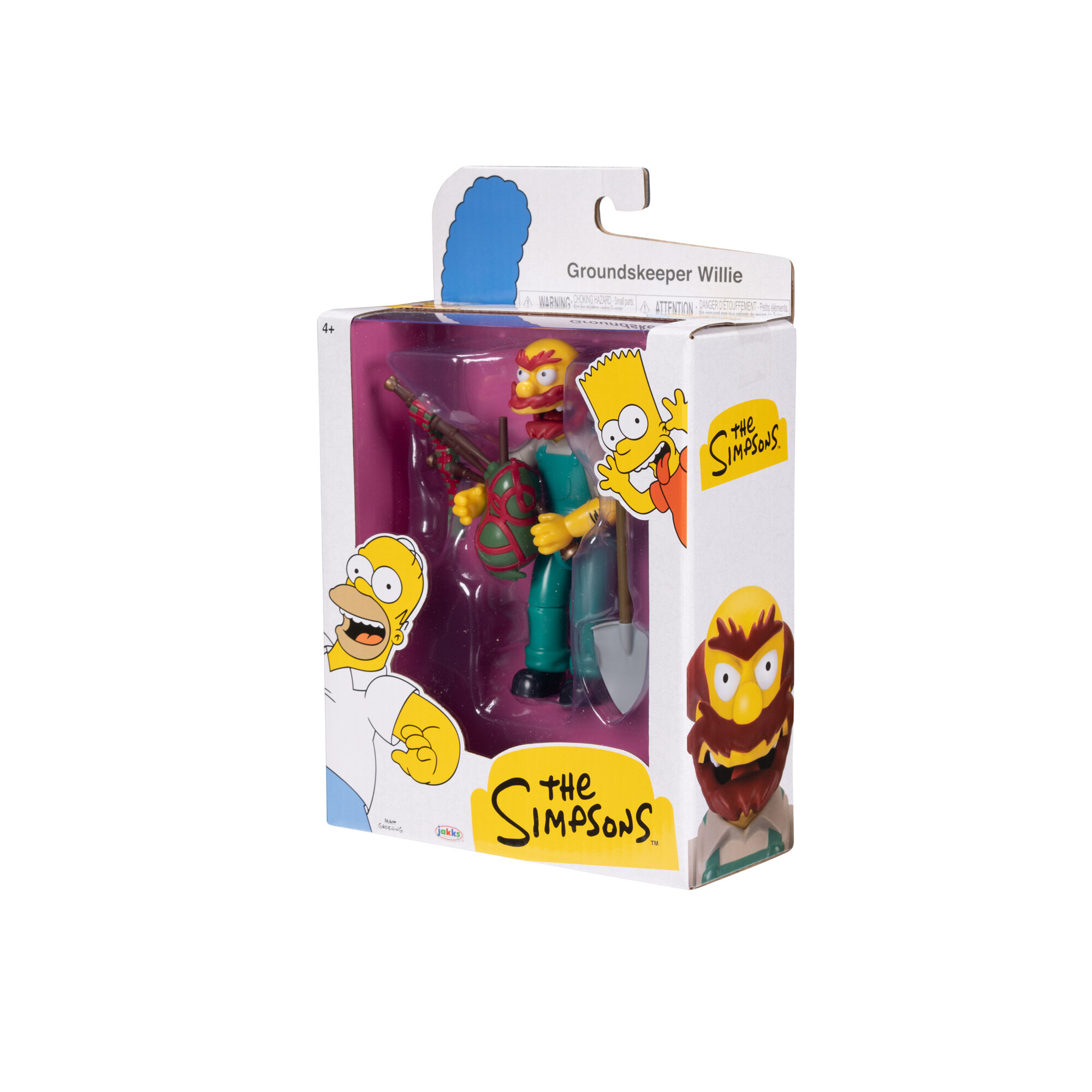 The simpsons - action figure del giardiniere willie articolata, scala 10 cm - SIMPSONS