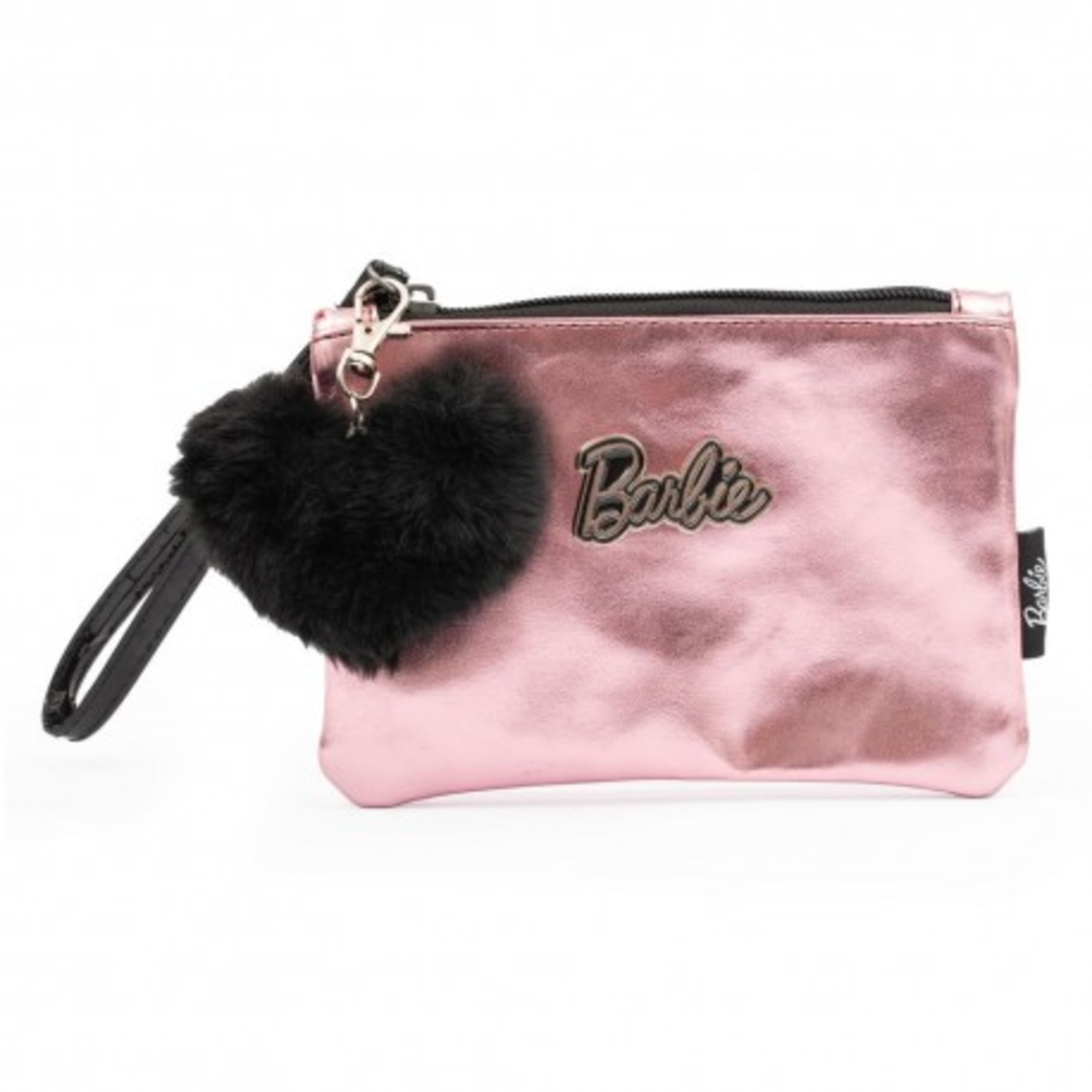 Pochette barbie assortita scintillante con charm cuore e logo in rilievo - Barbie