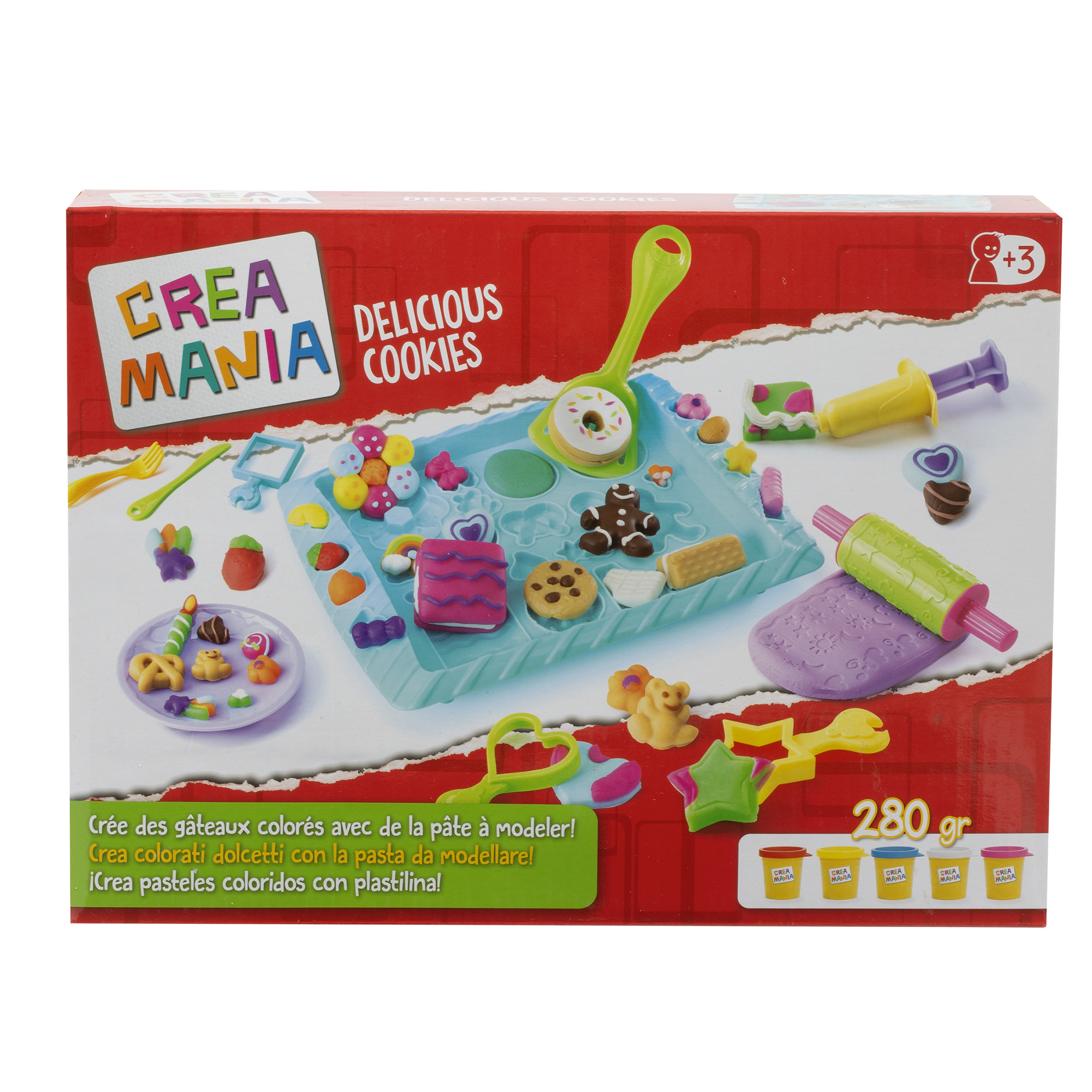 Delicious cookies - gioco creativo per bambini con biscotti colorati e strumenti da cucina - crea mania - 