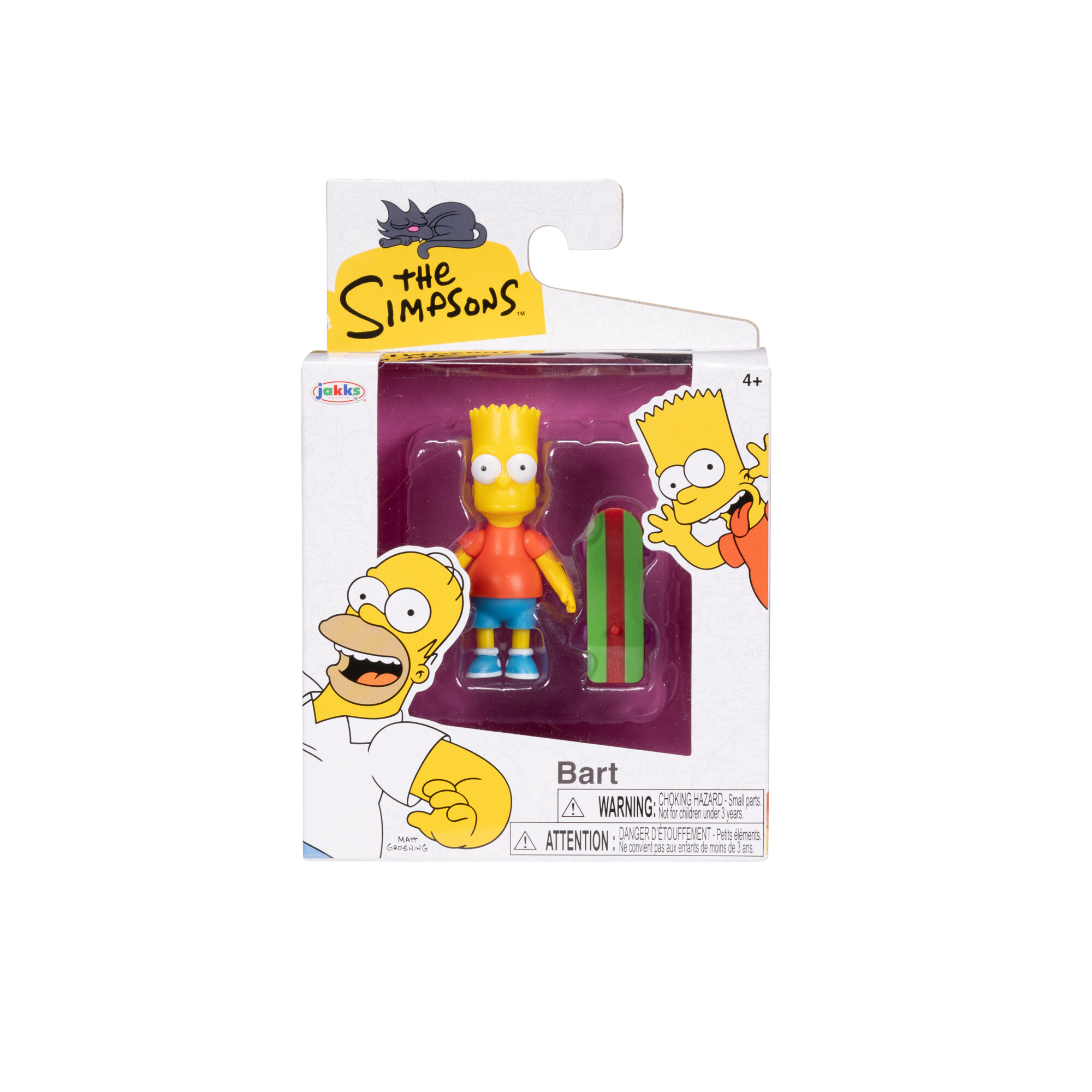 The simpsons - action figure di bart articolata, scala 6 cm - SIMPSONS