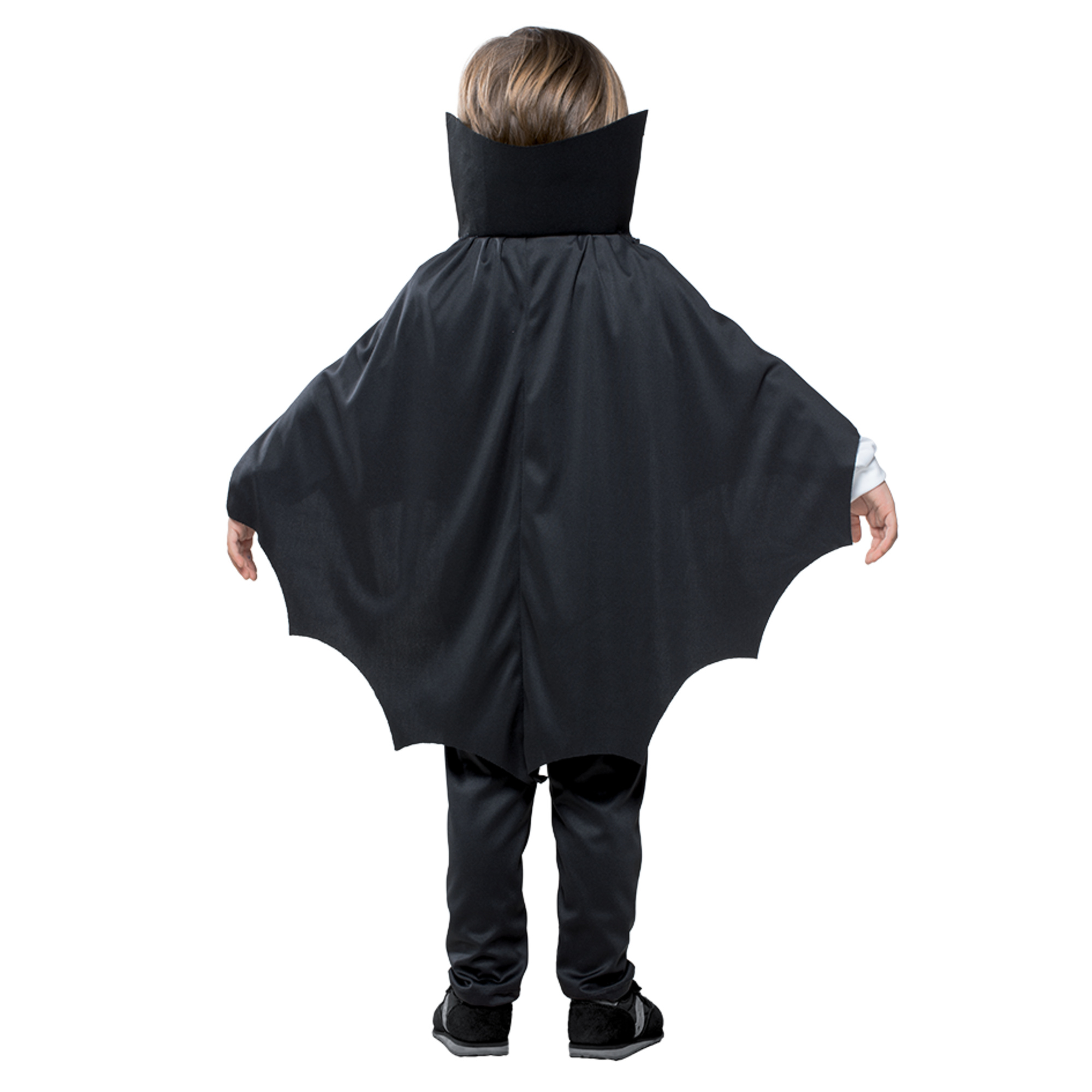 Costume da vampiro dracula baby per halloween disponibile in diverse taglie – completo con casacca, gilet, jabot, pantaloni e mantello - 