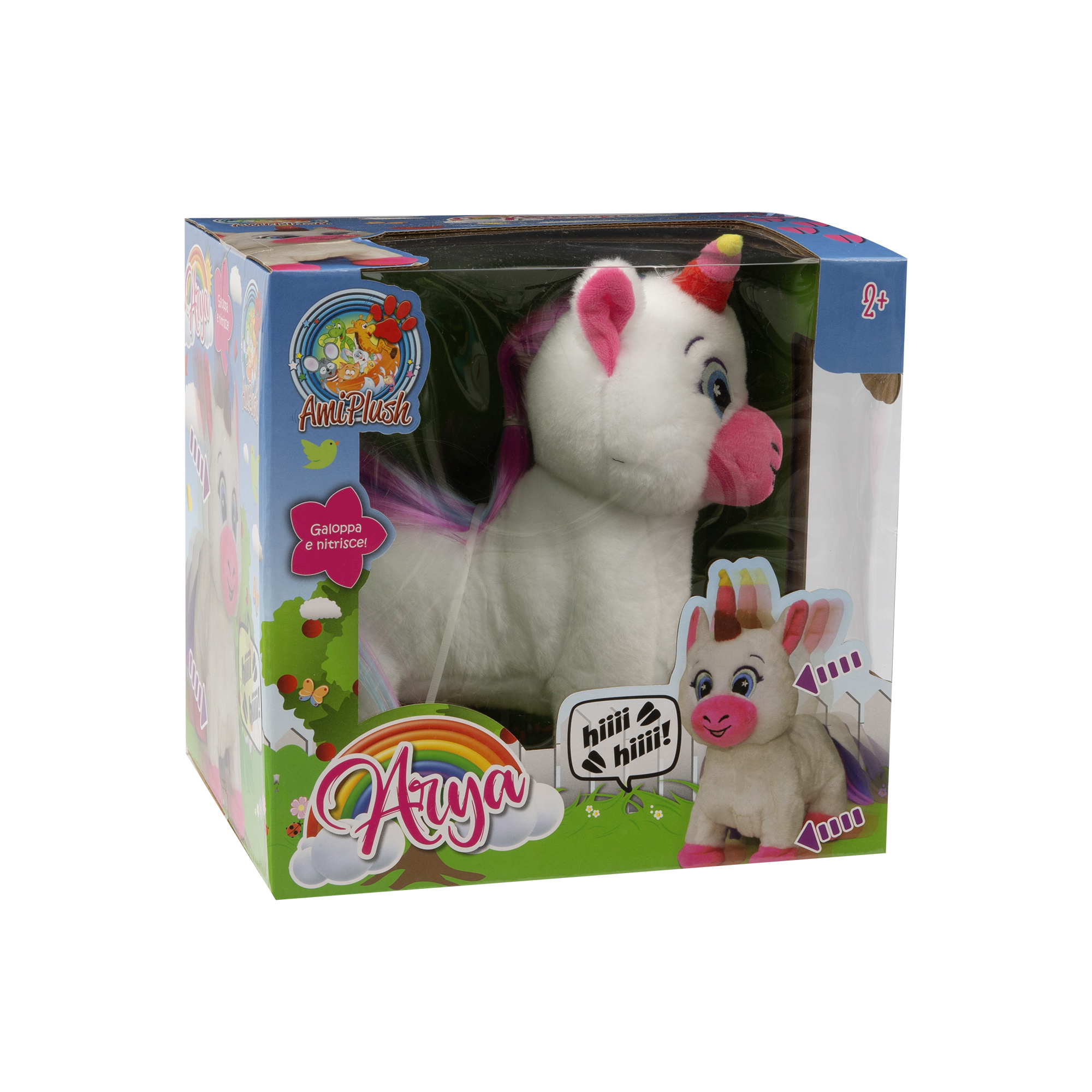 Arya unicorno interattivo che cammina e nitrisce - 27 cm - ami plush - AMI PLUSH