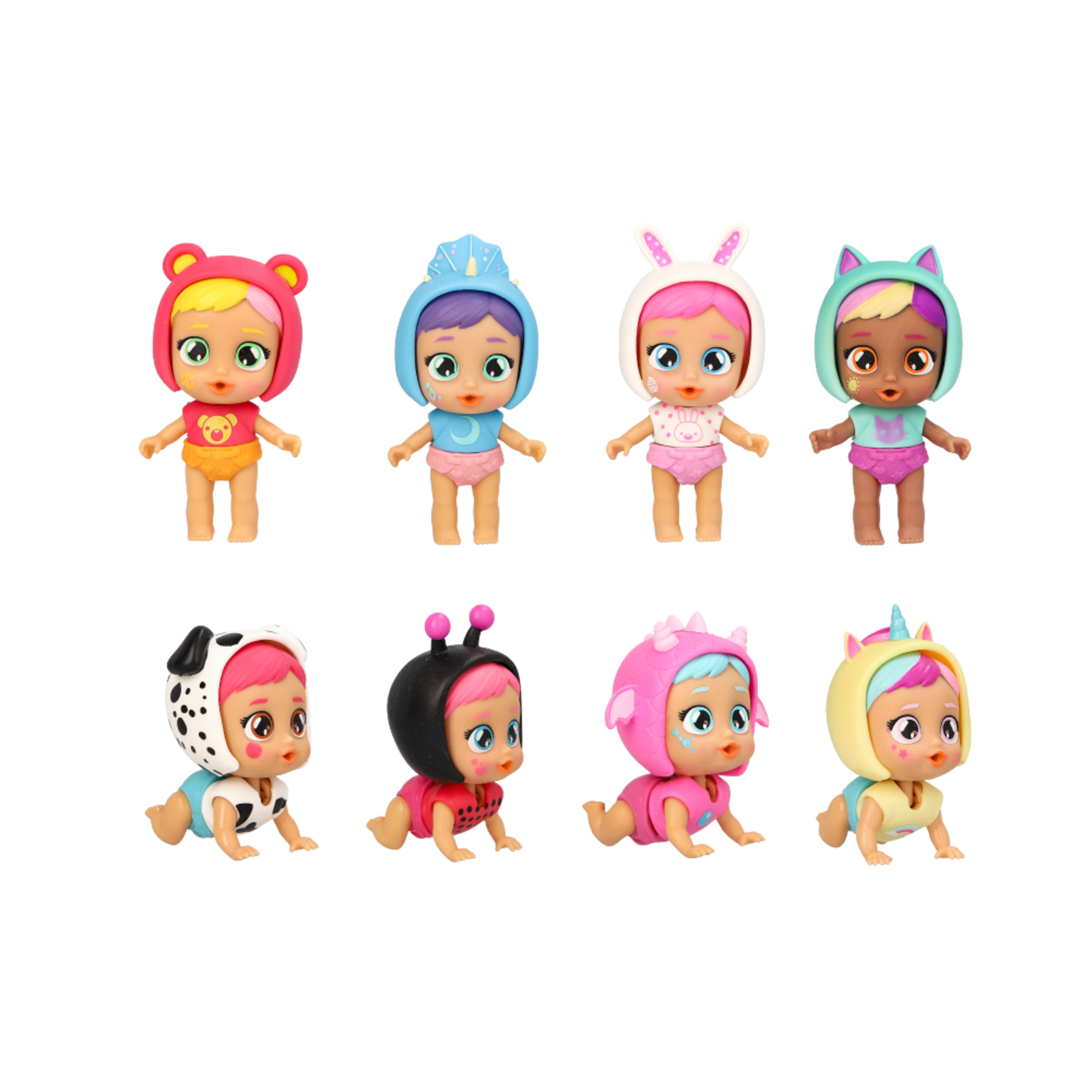 Cry babies playtime daycare – bambole collezionabili con lacrime vere e accessori, compatibili con playset - assortite - CRY BABIES