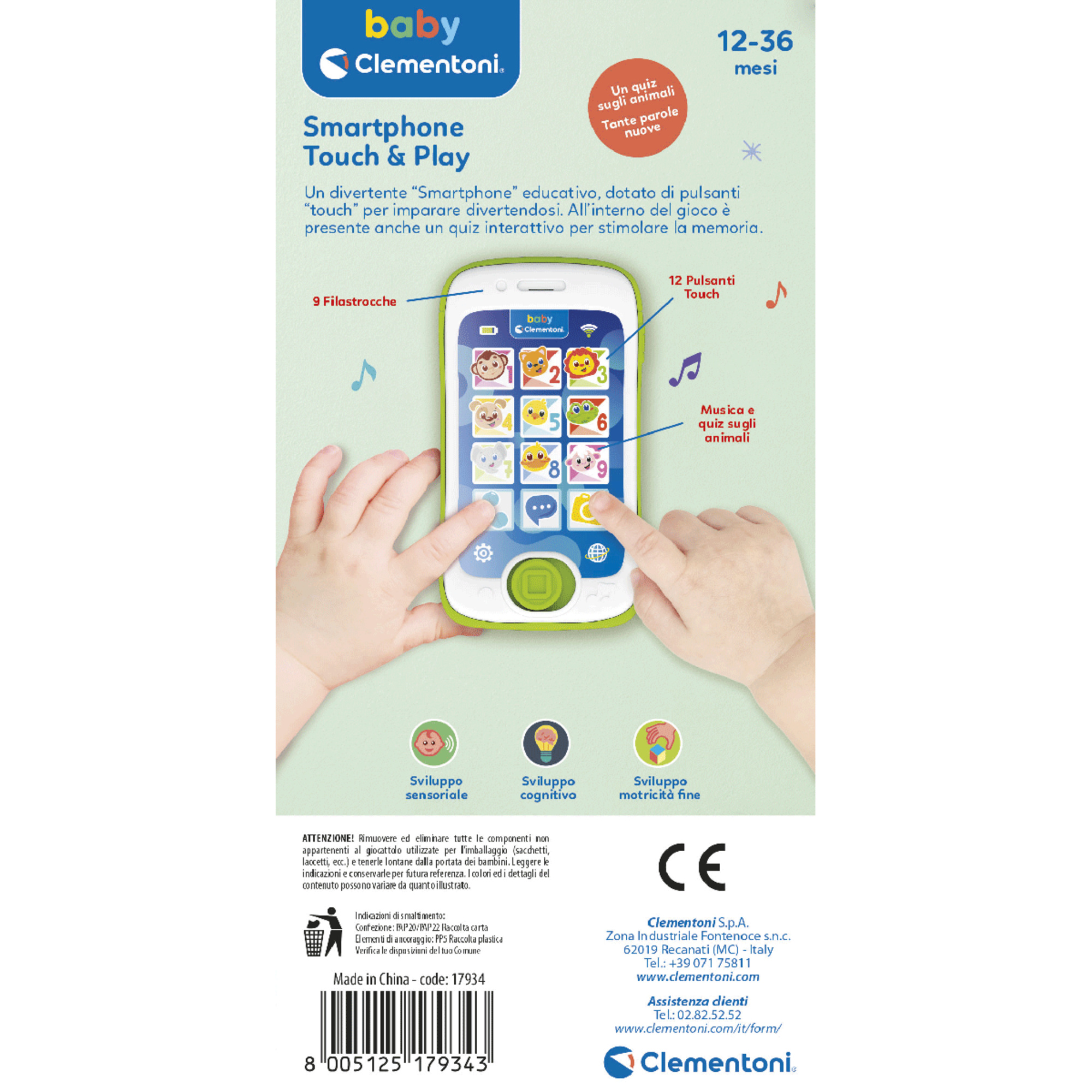 Baby clementoni - smartphone touch & play - BABY CLEMENTONI