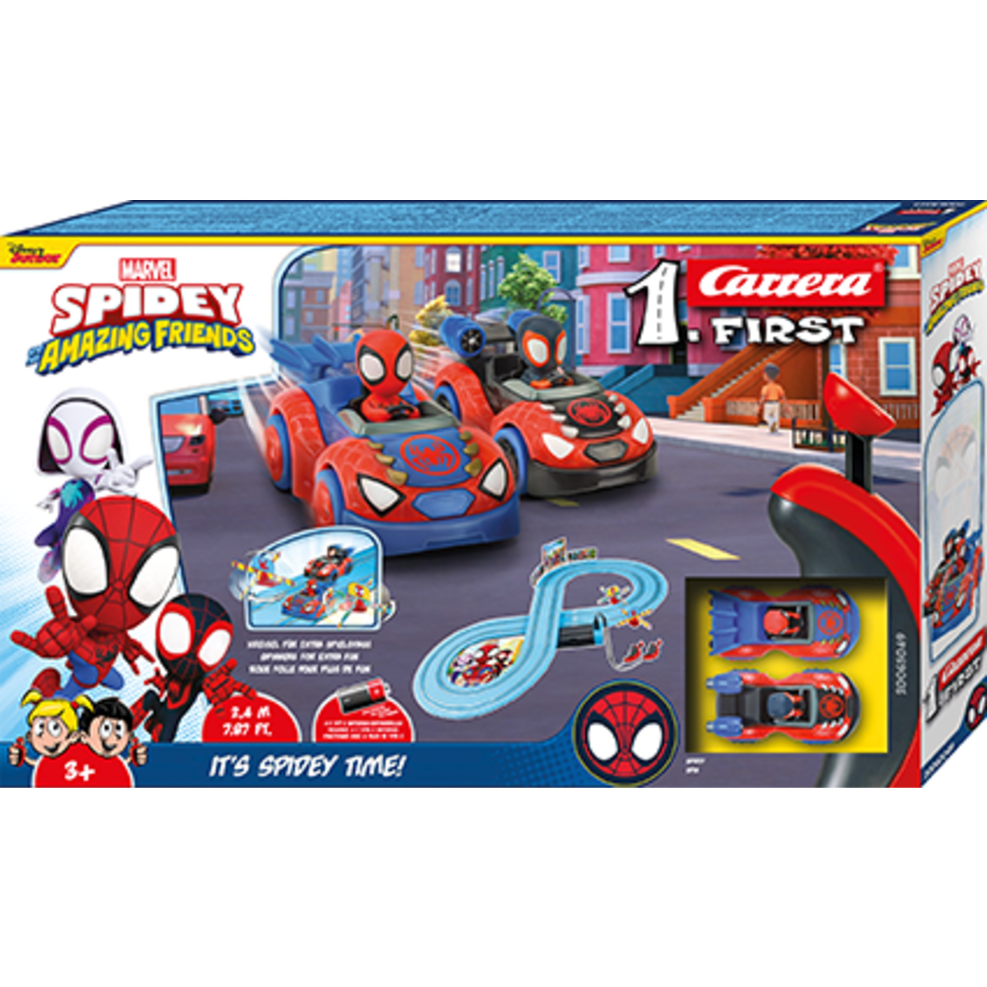 Set go max rush - autodromo d'azione in scala 1:43 con auto fedeli e piste speciali per gare veloci e divertenti - SPIDEY