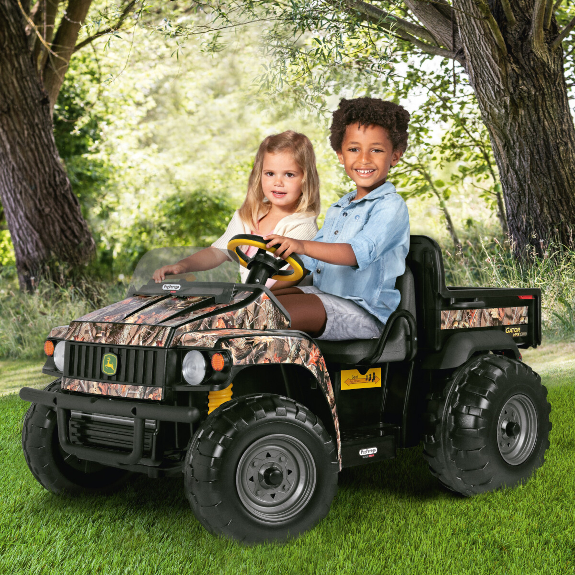 John deere gator hpx camo - utility vehicle a batteria ricaricabile da 12v-150wh. anni 3+ - Peg Perego