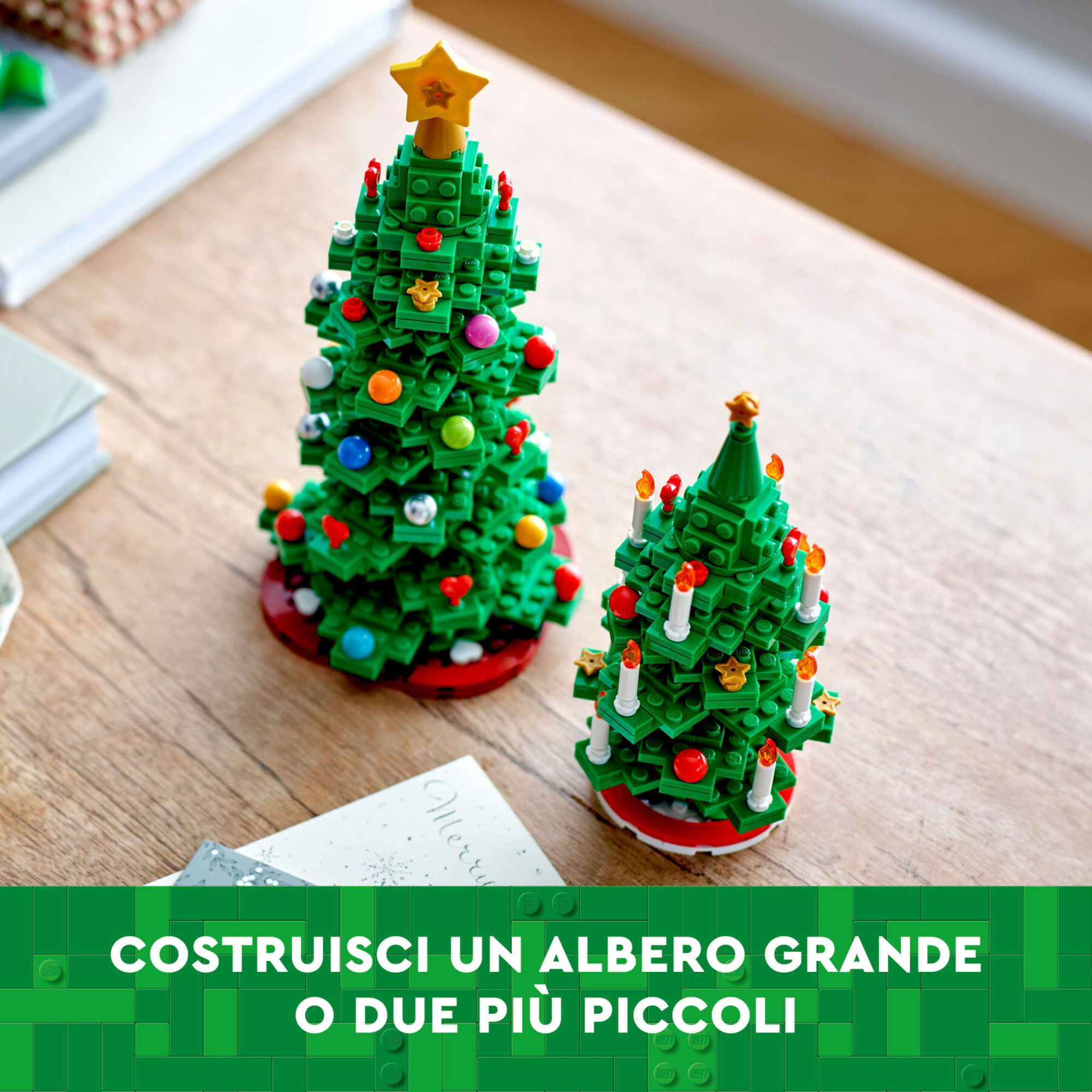 Lego 40573 albero di natale, giocattolo creativo 2 in 1 da costruire, gioco per bambini 12+, decorazione natalizie per la casa - Lego