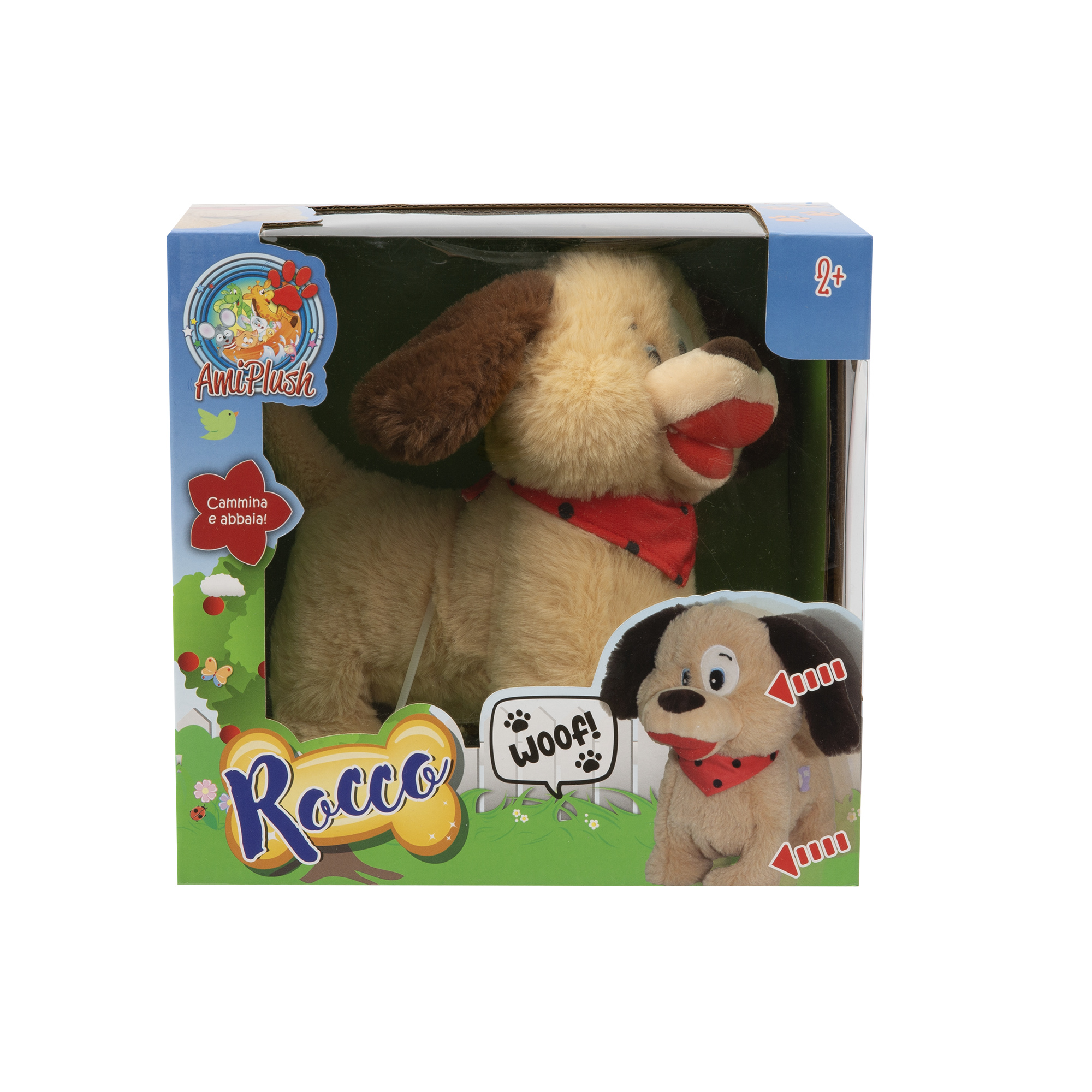 Cane interattivo che cammina e abbaia - cucciolo di 24 cm - peluche ami plush - AMI PLUSH