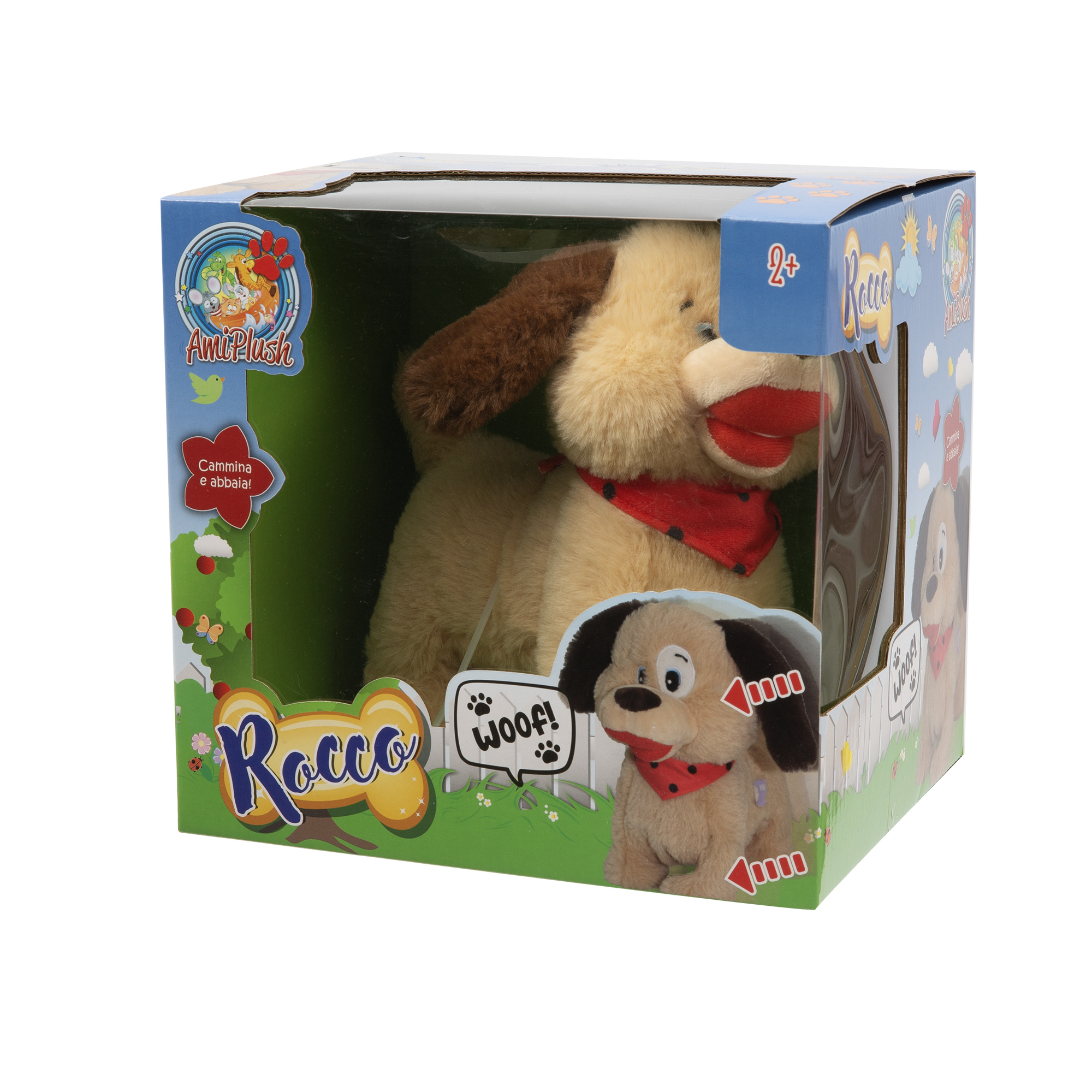 Cane interattivo che cammina e abbaia - cucciolo di 24 cm - peluche ami plush - AMI PLUSH