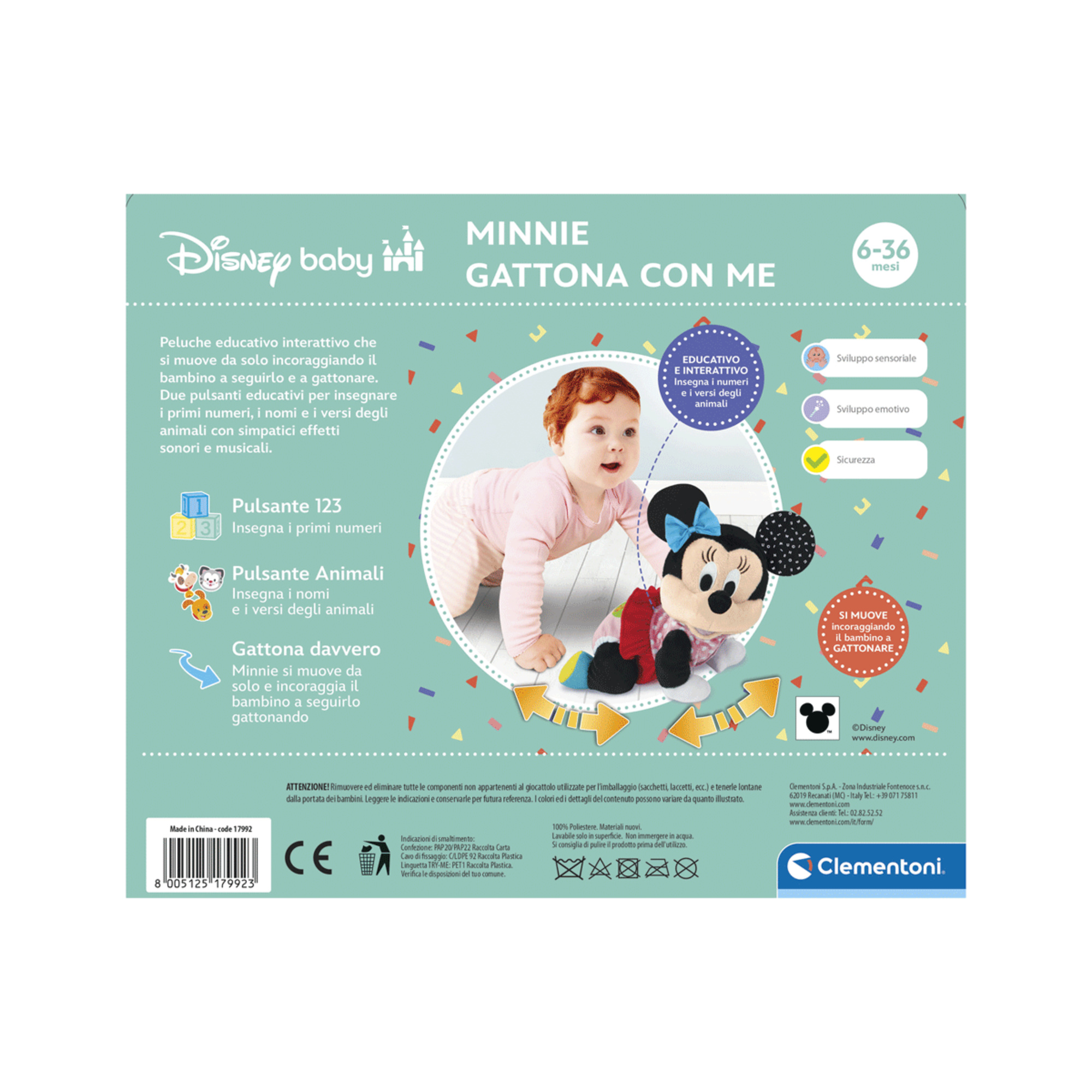 Baby clementoni - disney baby minnie crawling - BABY CLEMENTONI