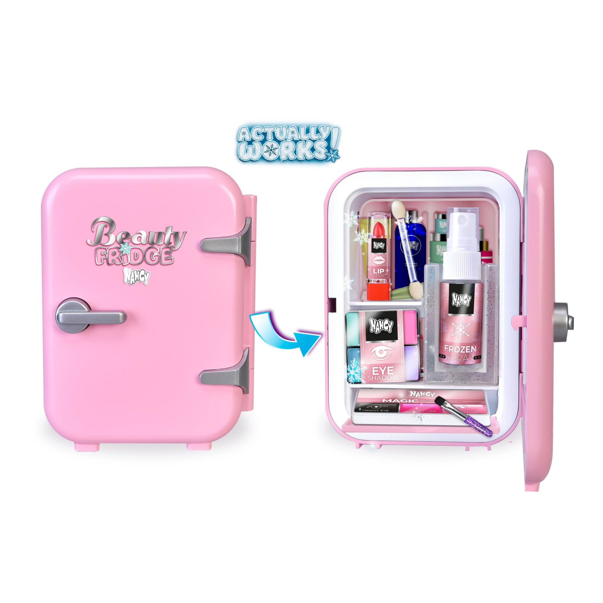 Nancy beauty fridge - bambola 42 cm con accessori beauty - NANCY