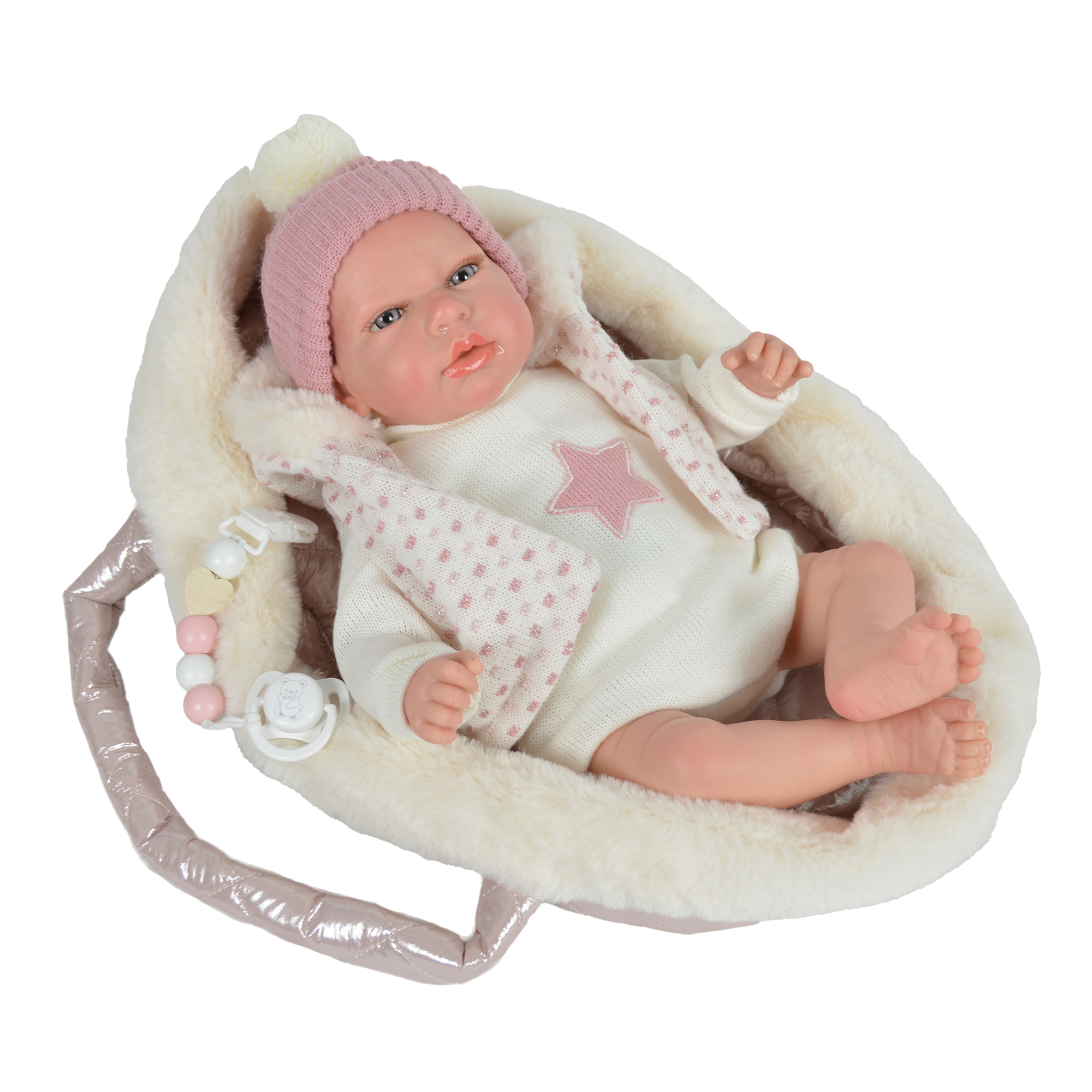 Bambola reborn rosa 40 cm love bebe Toys Center