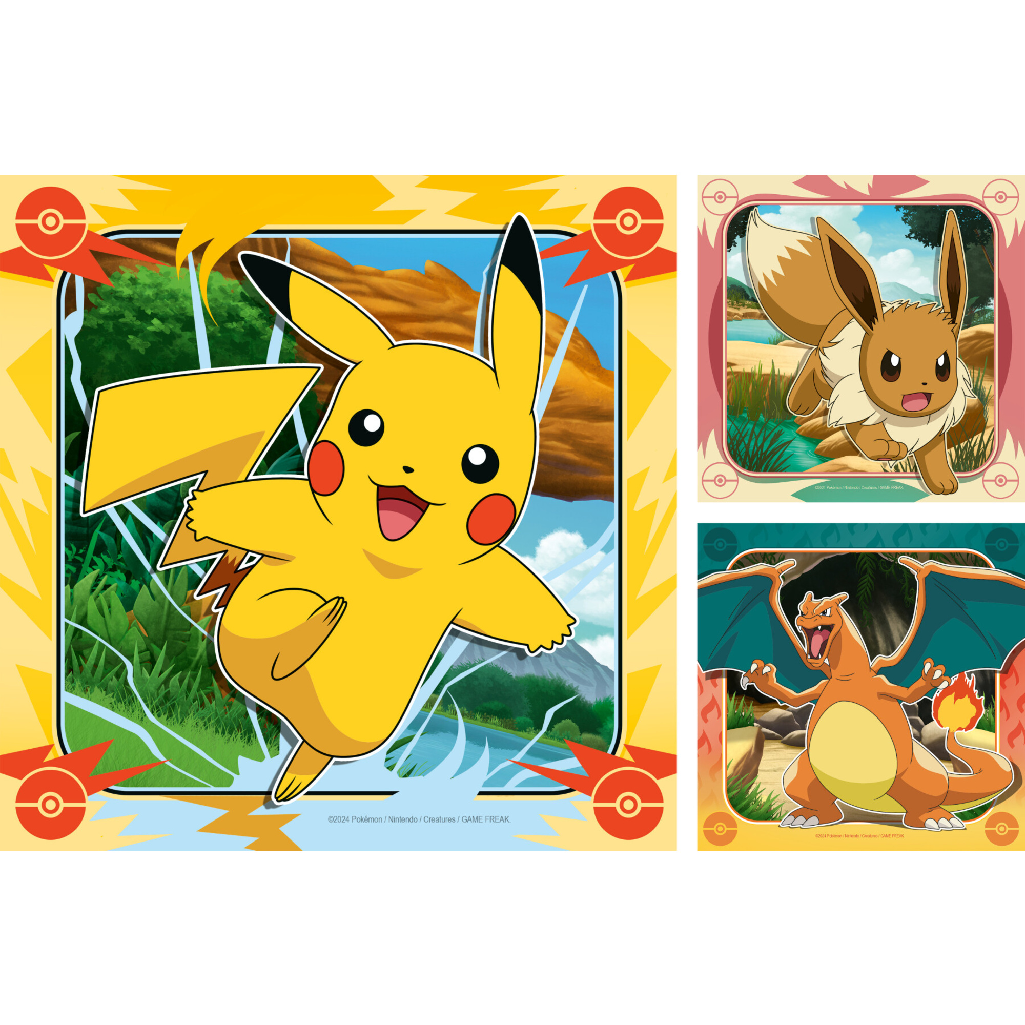 Ravensburger - puzzle pokémon, collezione 3x49, 3 puzzle da 49 pezzi, età raccomandata 5+ anni - POKEMON