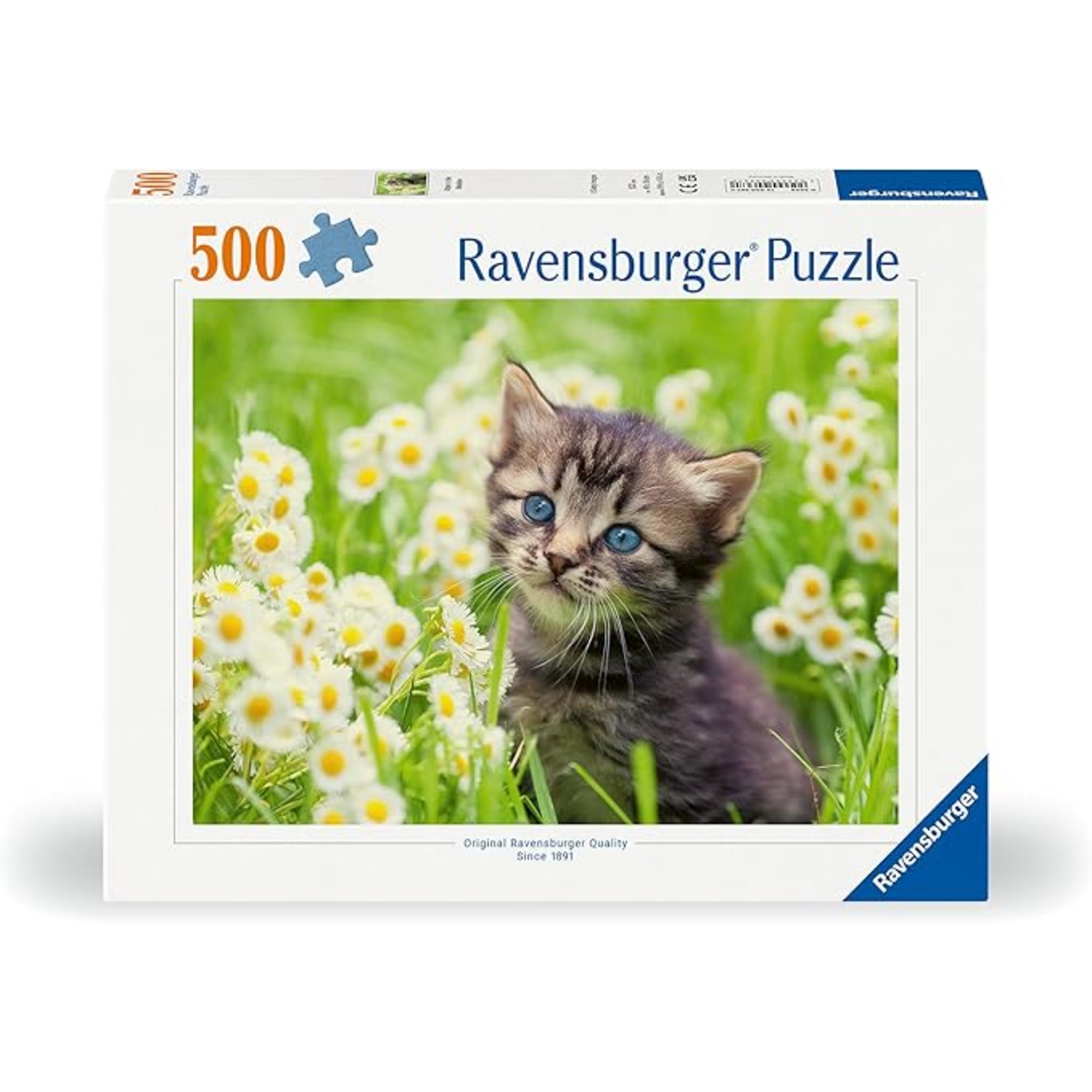 Puzzle 500 pezzi gattino nel prato - puzzle ravensburger per bambini - RAVENSBURGER