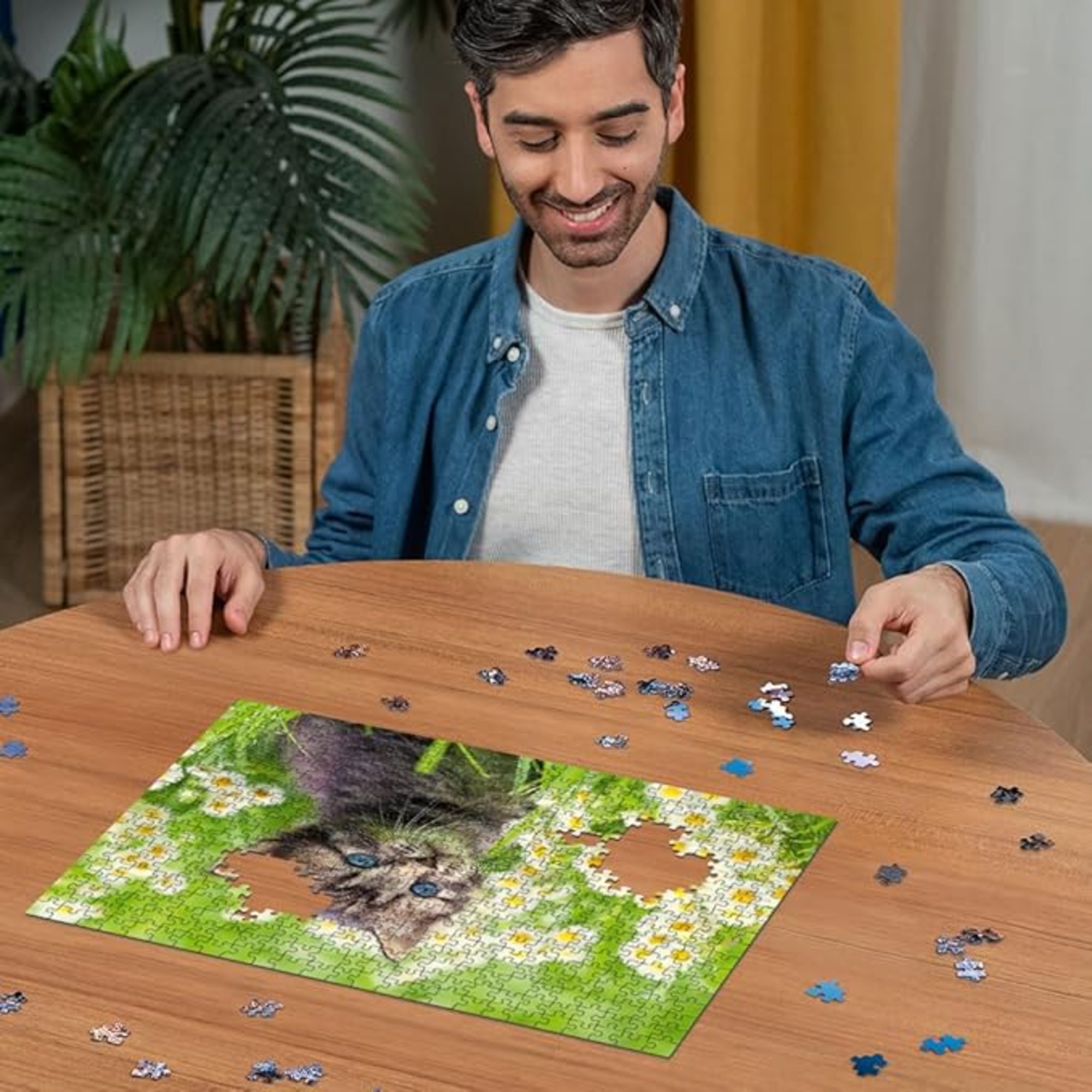 Puzzle 500 pezzi gattino nel prato - puzzle ravensburger per bambini - RAVENSBURGER