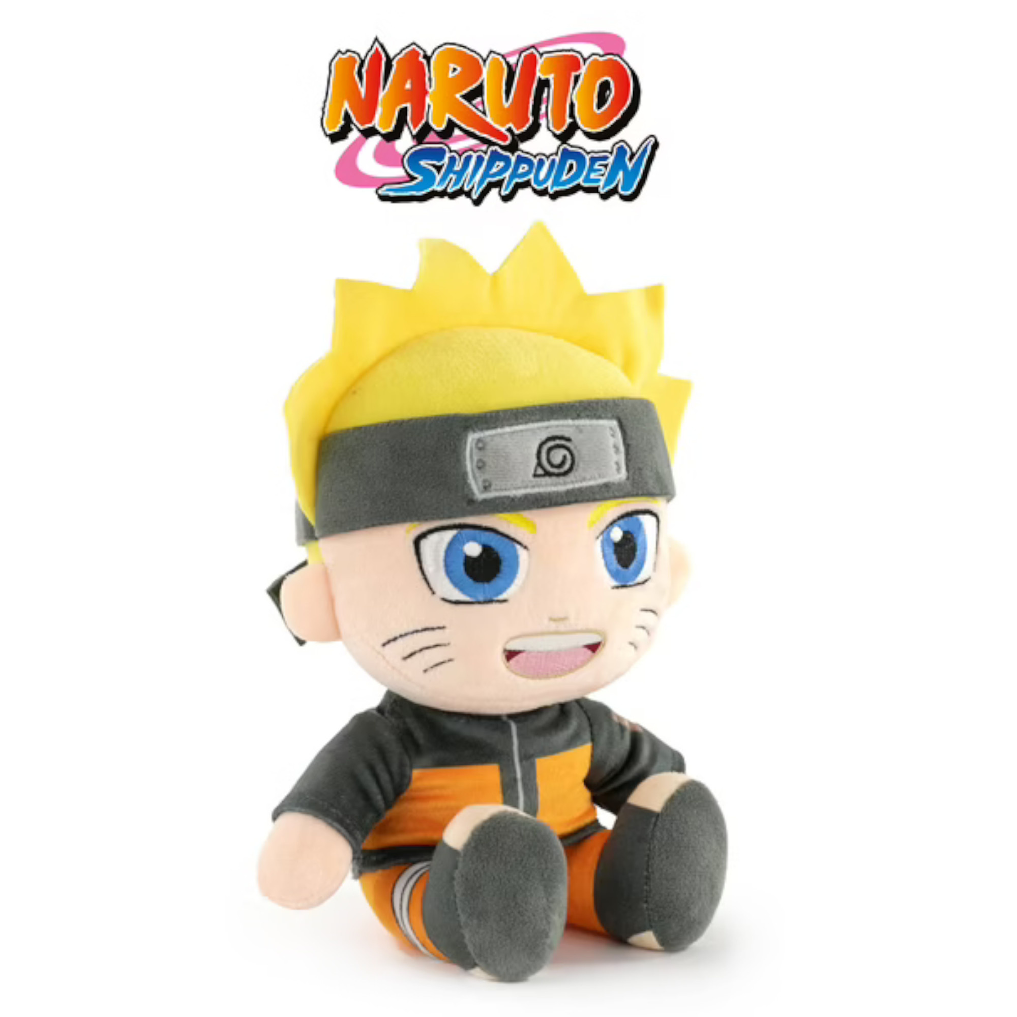 Peluche naruto shippuden 25 cm seduto – morbido e dettagliato per fan di manga - NARUTO