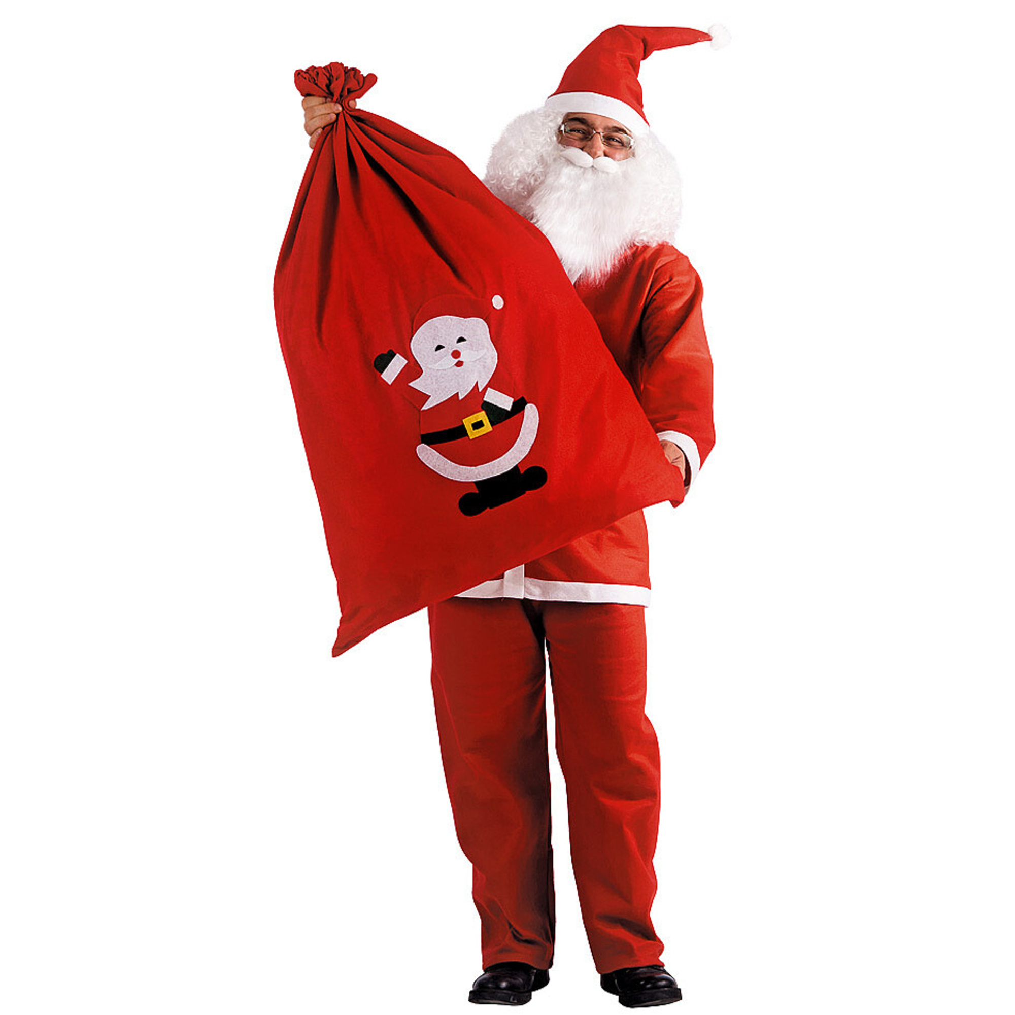 Sacco babbo natale in feltro 100x70 cm - confezione regalo - CARNIVAL TOYS