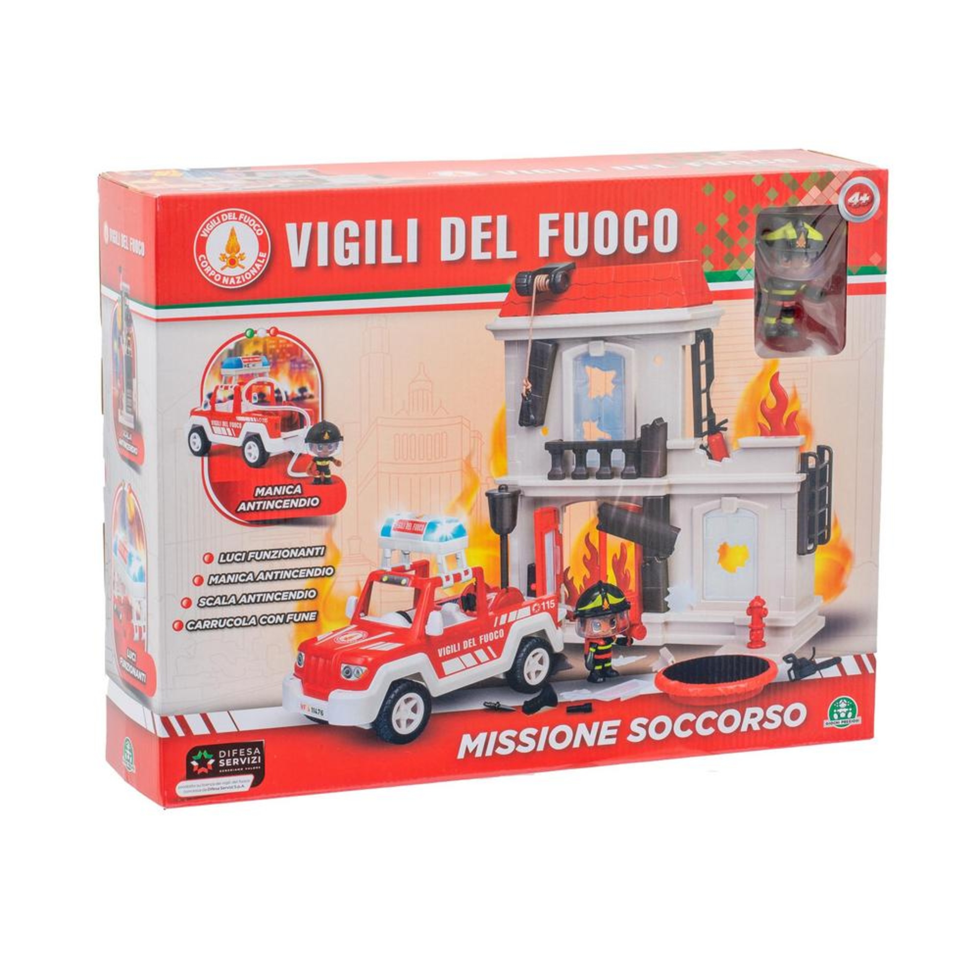 Vigili del fuoco missione di soccorso - gioco di emergenza con jeep e personaggio inclusi - VIGILI DEL FUOCO