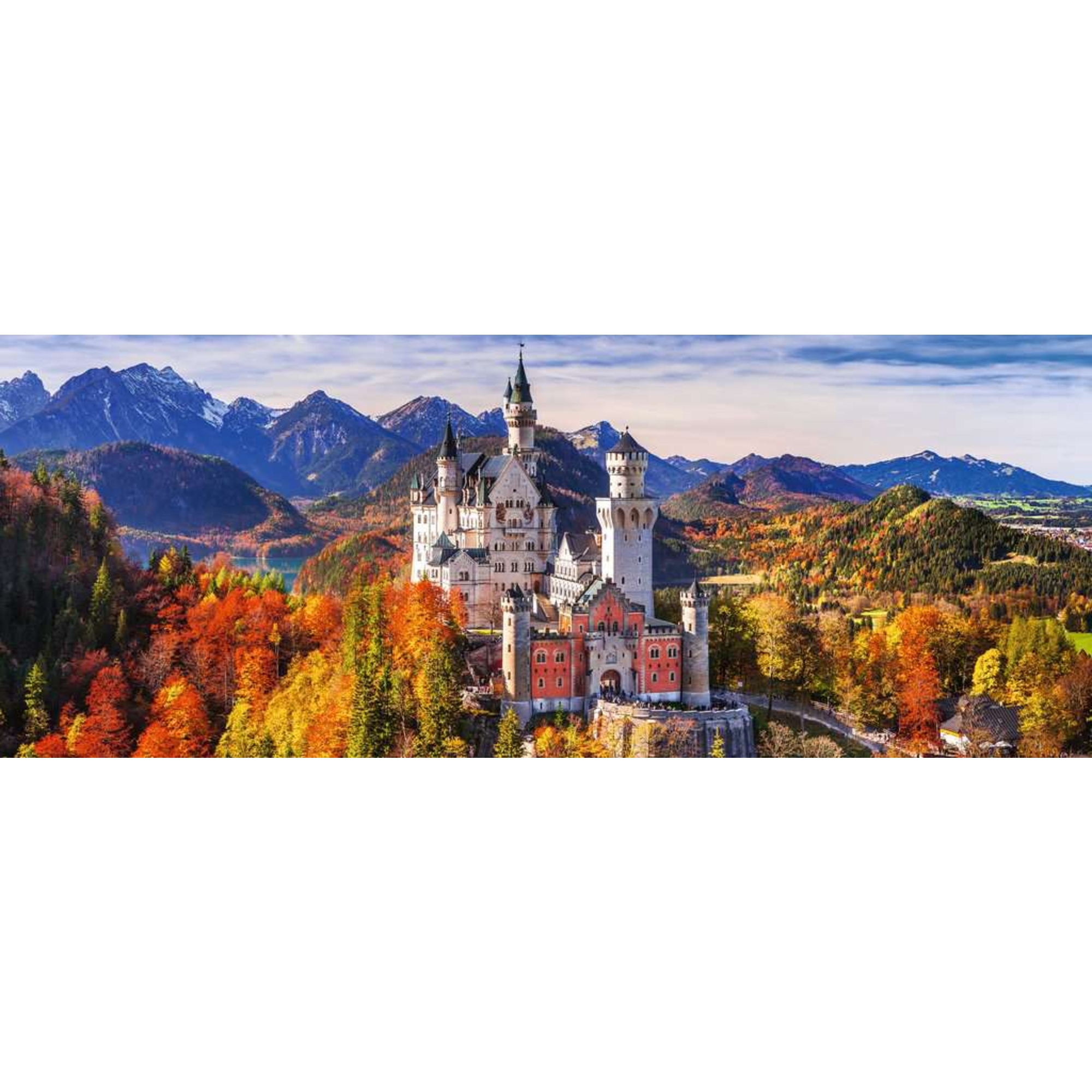 Puzzle 1000 pezzi ravensburger neuschwanstein – paesaggi per adulti 70x50 cm - RAVENSBURGER