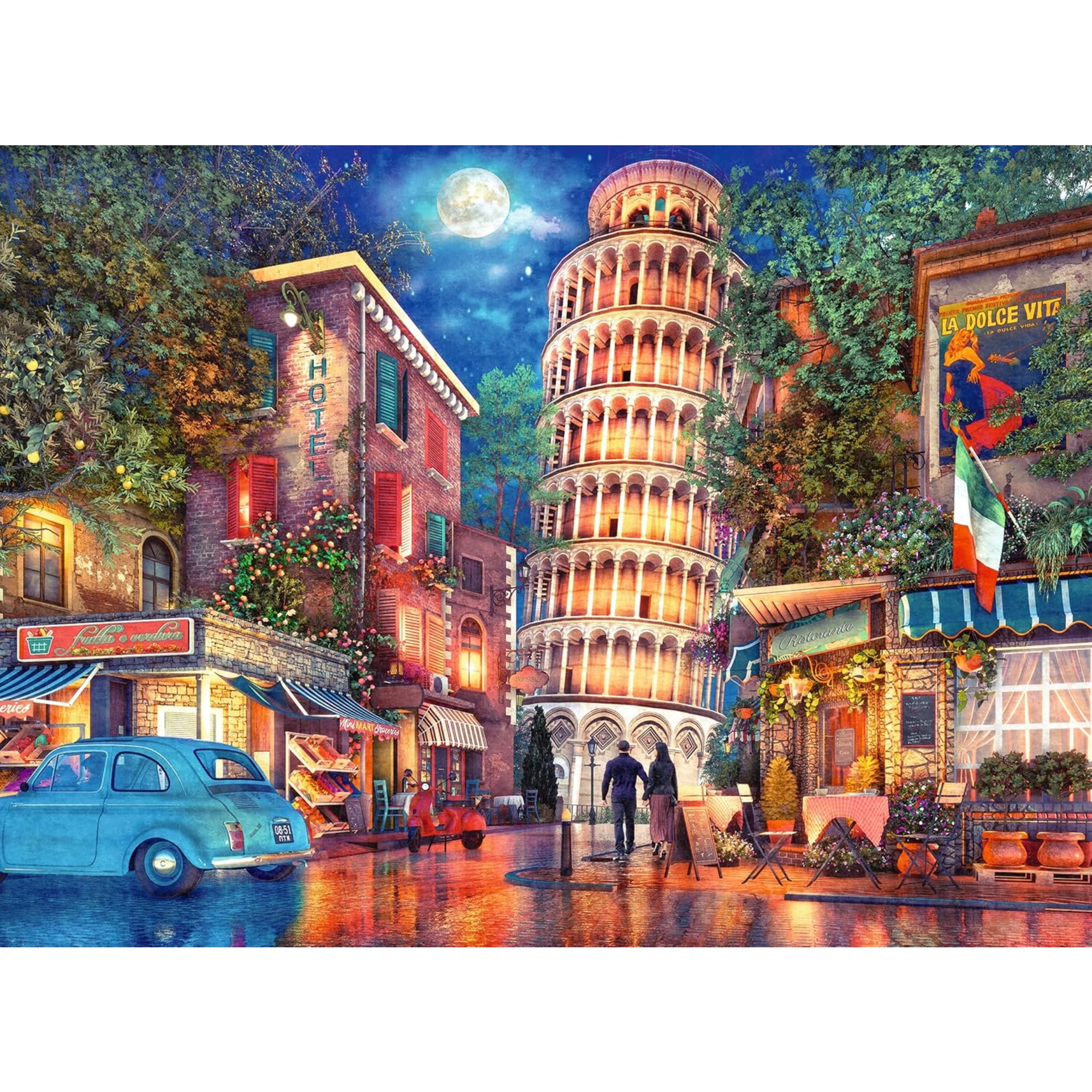 Puzzle 500 pezzi una sera a pisa - puzzle ravensburger per adulti - RAVENSBURGER