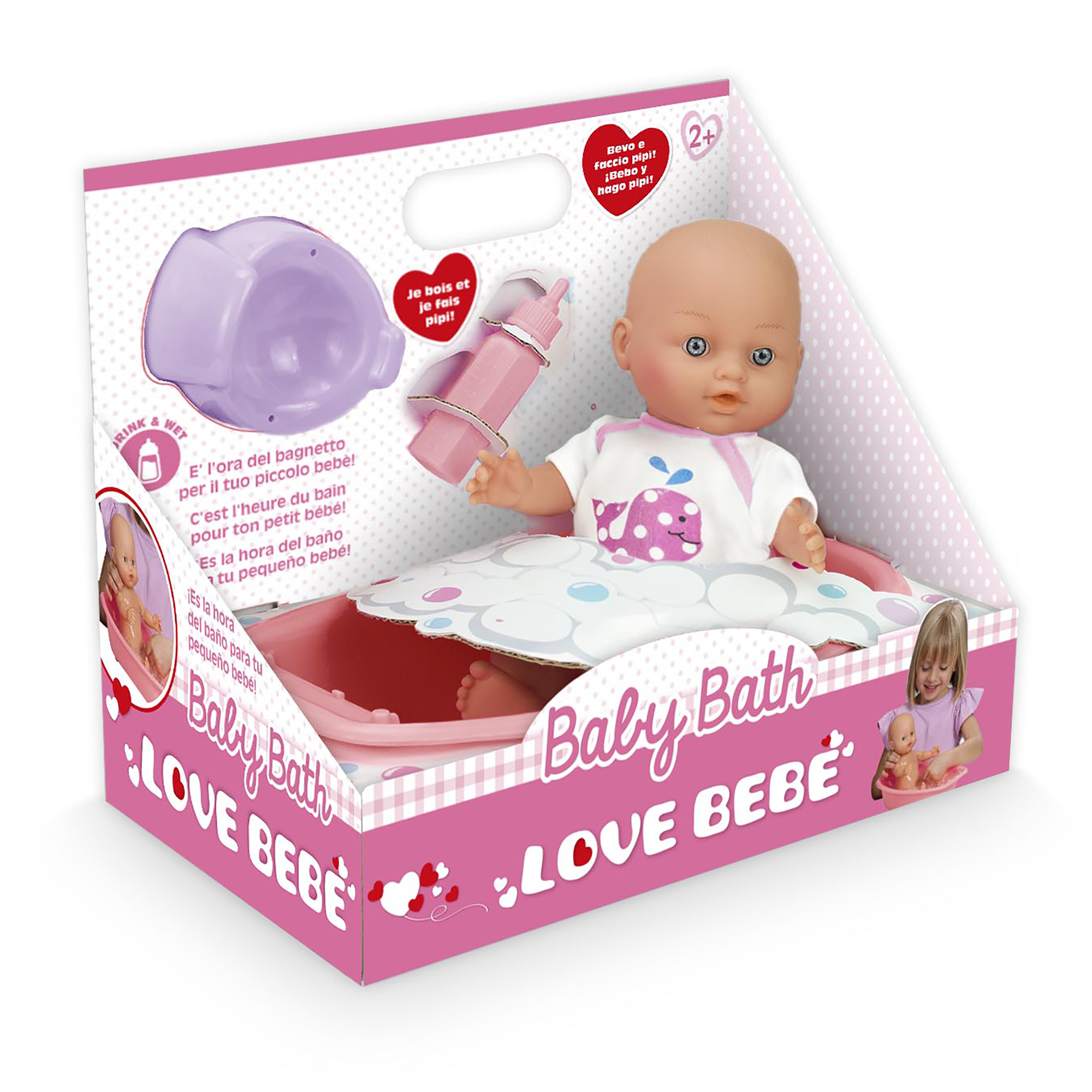 Bambola baby bath  - love bebé - LOVE BEBE'