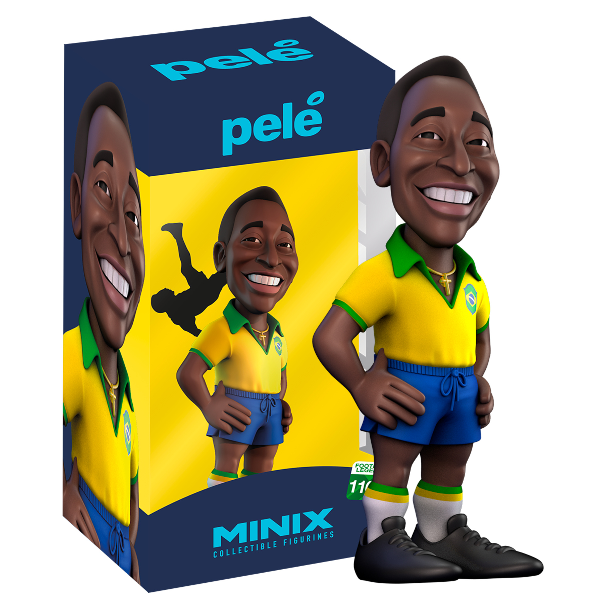 Minix collectible figurines - pele' - brasile - 