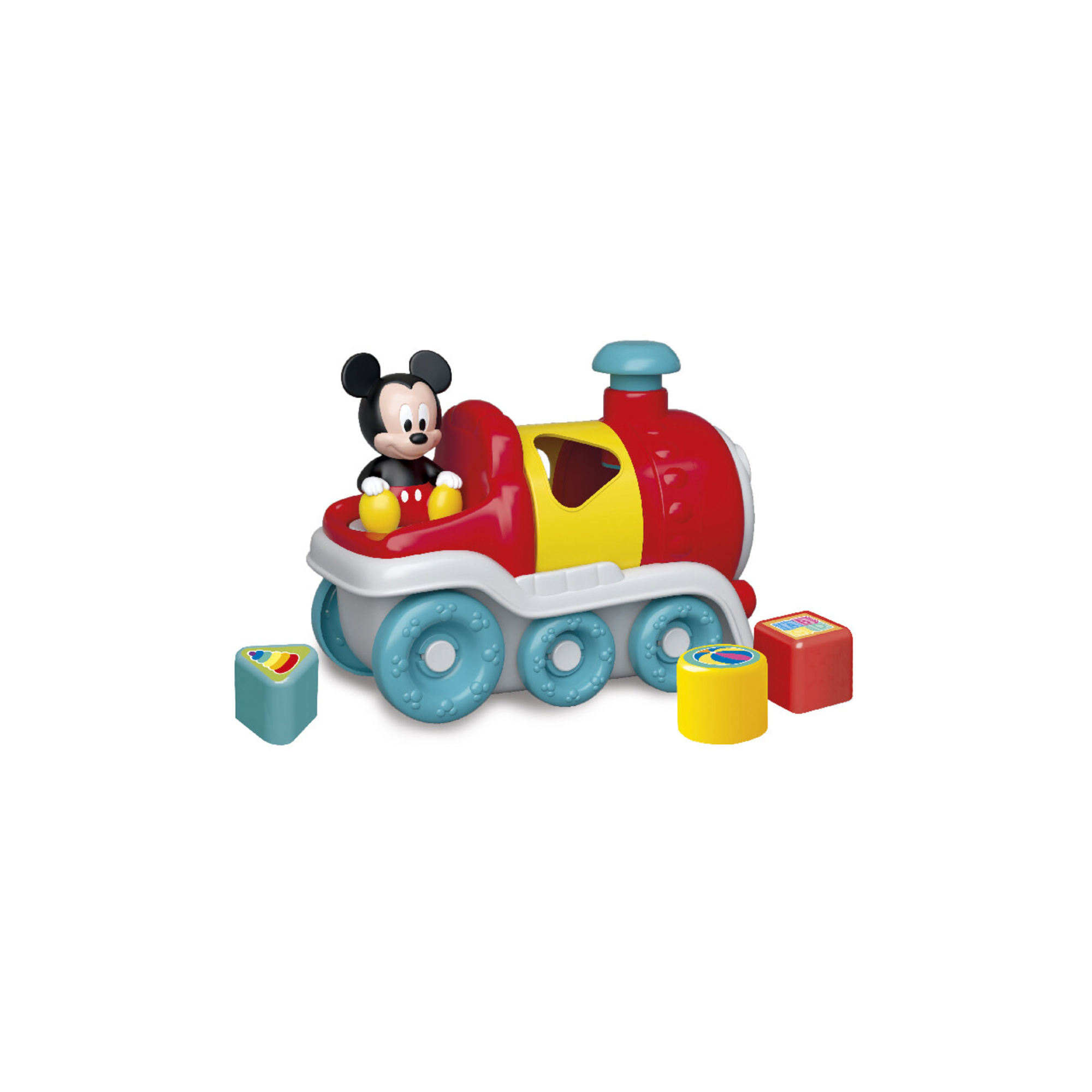 Disney baby mickey shape sorter train - trenino incastra forme con mickey - giallo - da 9 mesi - clementoni - BABY CLEMENTONI