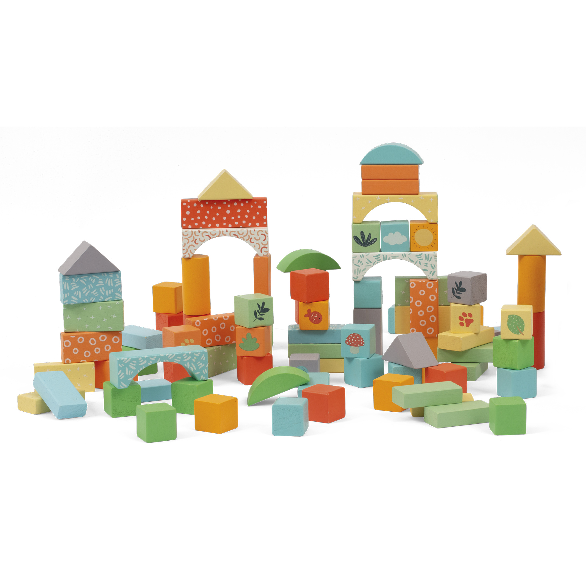 100 blocchi da costruzione in legno - wood "n" play - WOOD N'PLAY