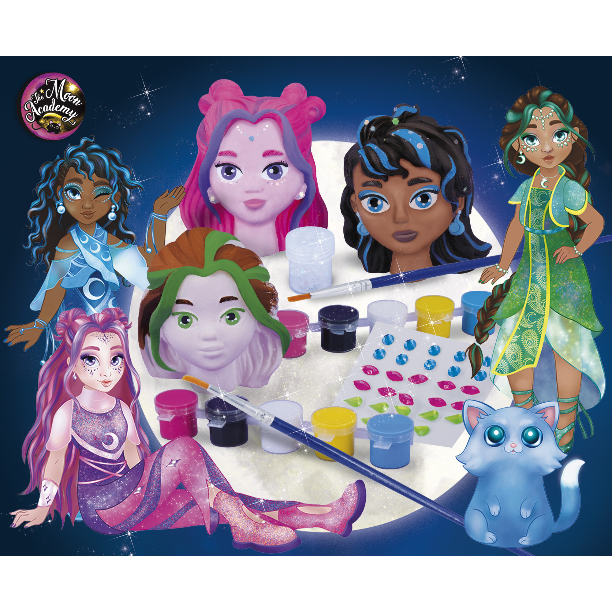 Moon magic art girls - kit creativo magico  -  the moon academy - lisciani - LISCIANI