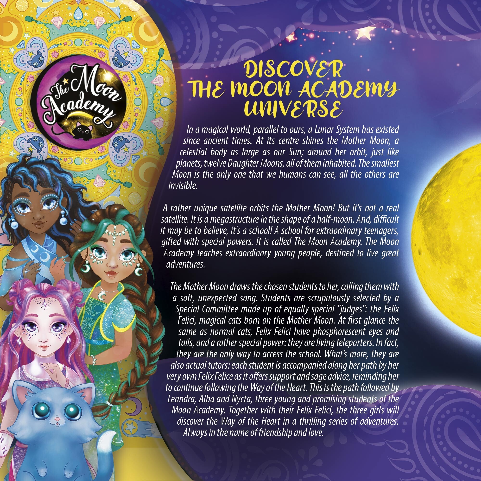 Moon magic art girls - kit creativo magico  -  the moon academy - lisciani - LISCIANI