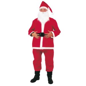 Vestito babbo natale con cintura nera e barba bianca - CIAO