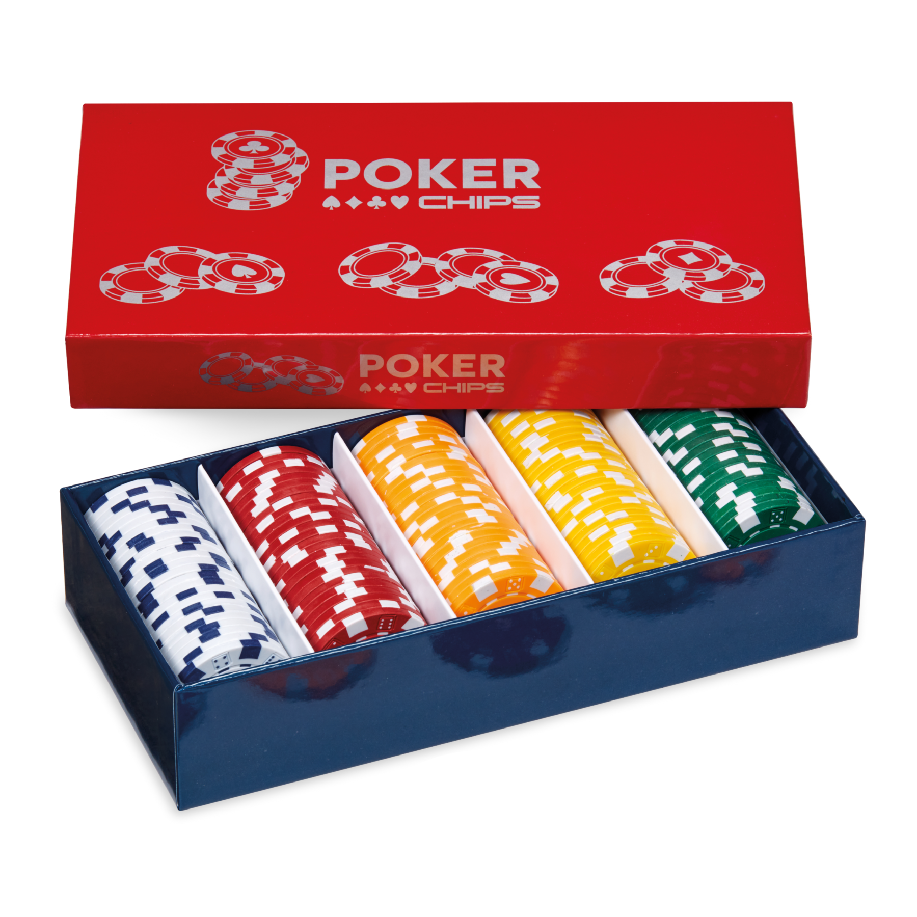 Set poker professionale con 125 fiches in plastica abs - gioco da tavolo per adulti - NO BRAND