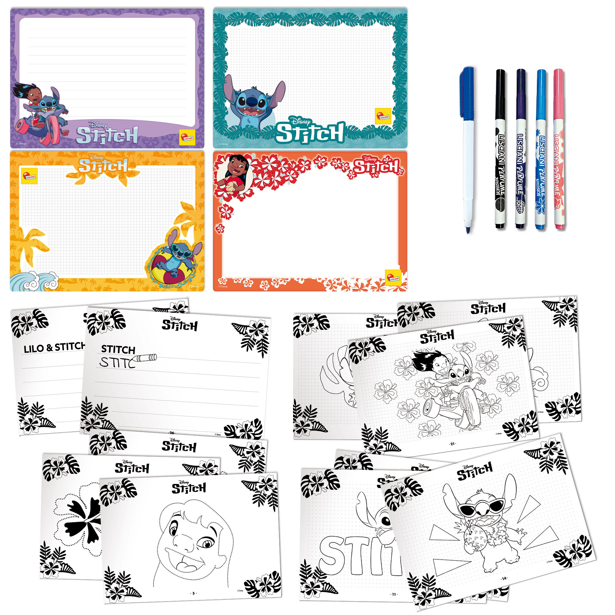 Scuola di disegno stitch - kit creativo per bambini  -  stitch - Disney Stitch