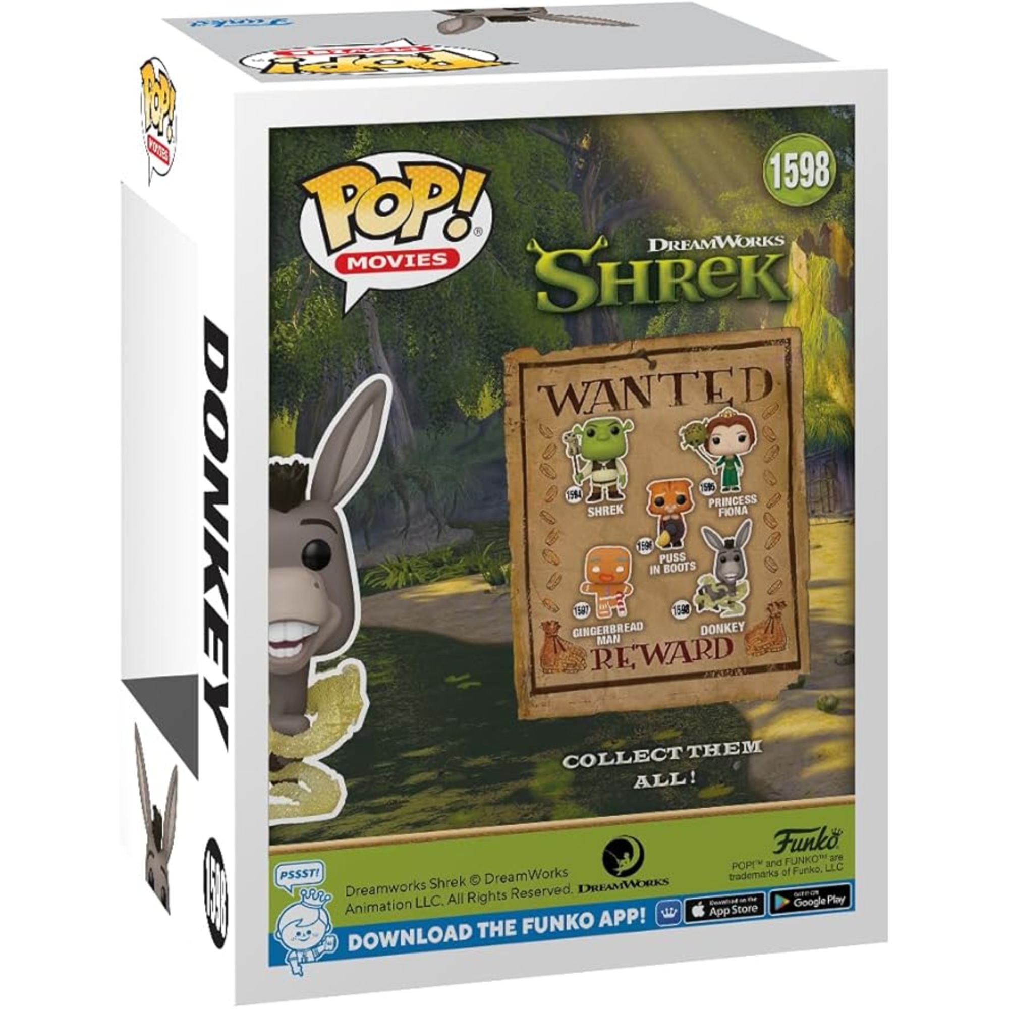 Funko pop - shrek dreamworks - versione 30° anniversario - ciuchino -  1598 - FUNKO POP!