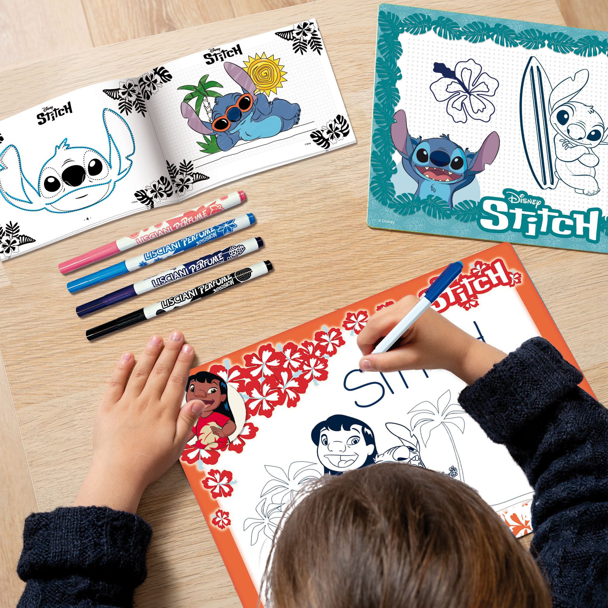 Scuola di disegno stitch - kit creativo per bambini  -  stitch - Disney Stitch