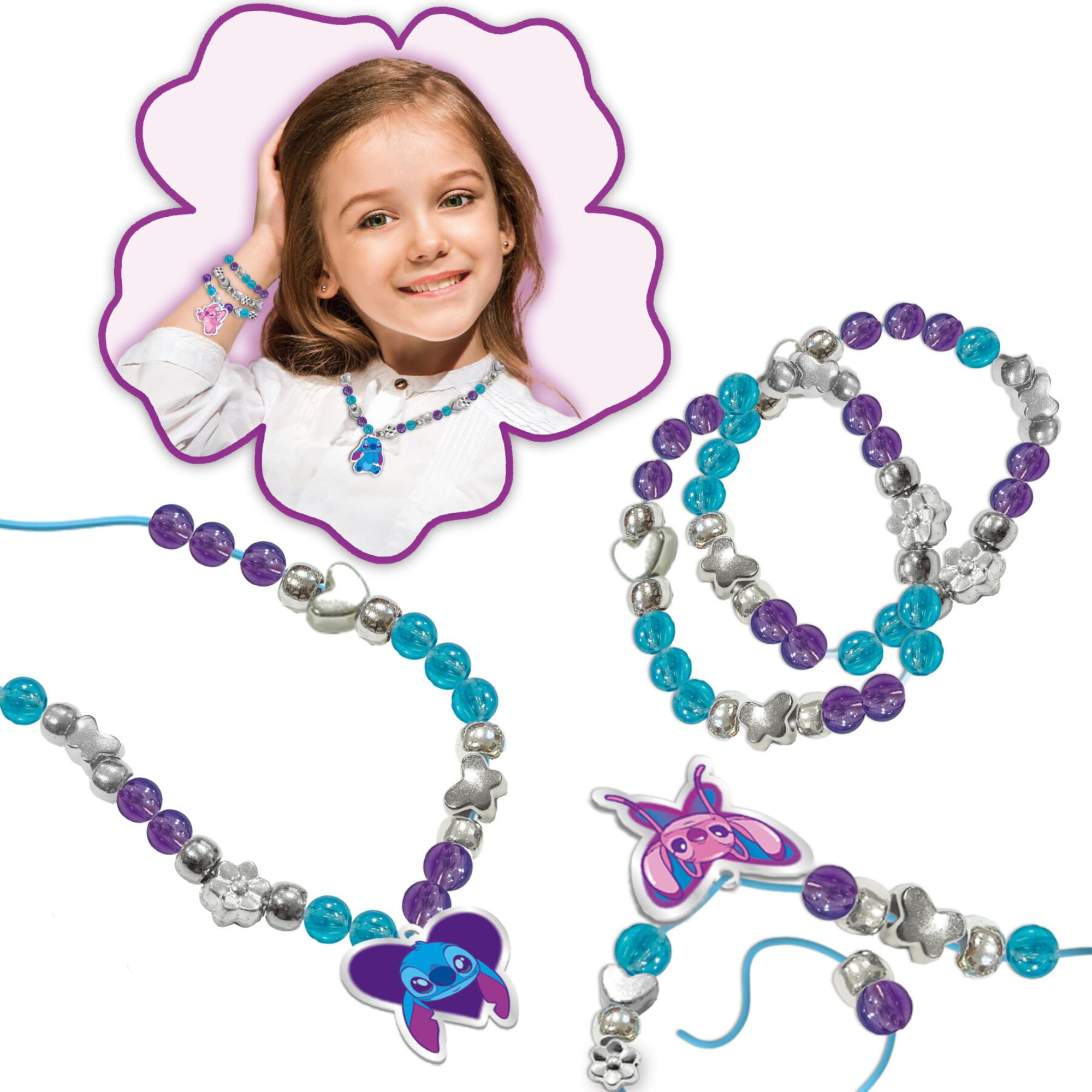 Braccialetti dell'amicizia stitch - set creativo  -  stitch - lisciani - Disney Stitch