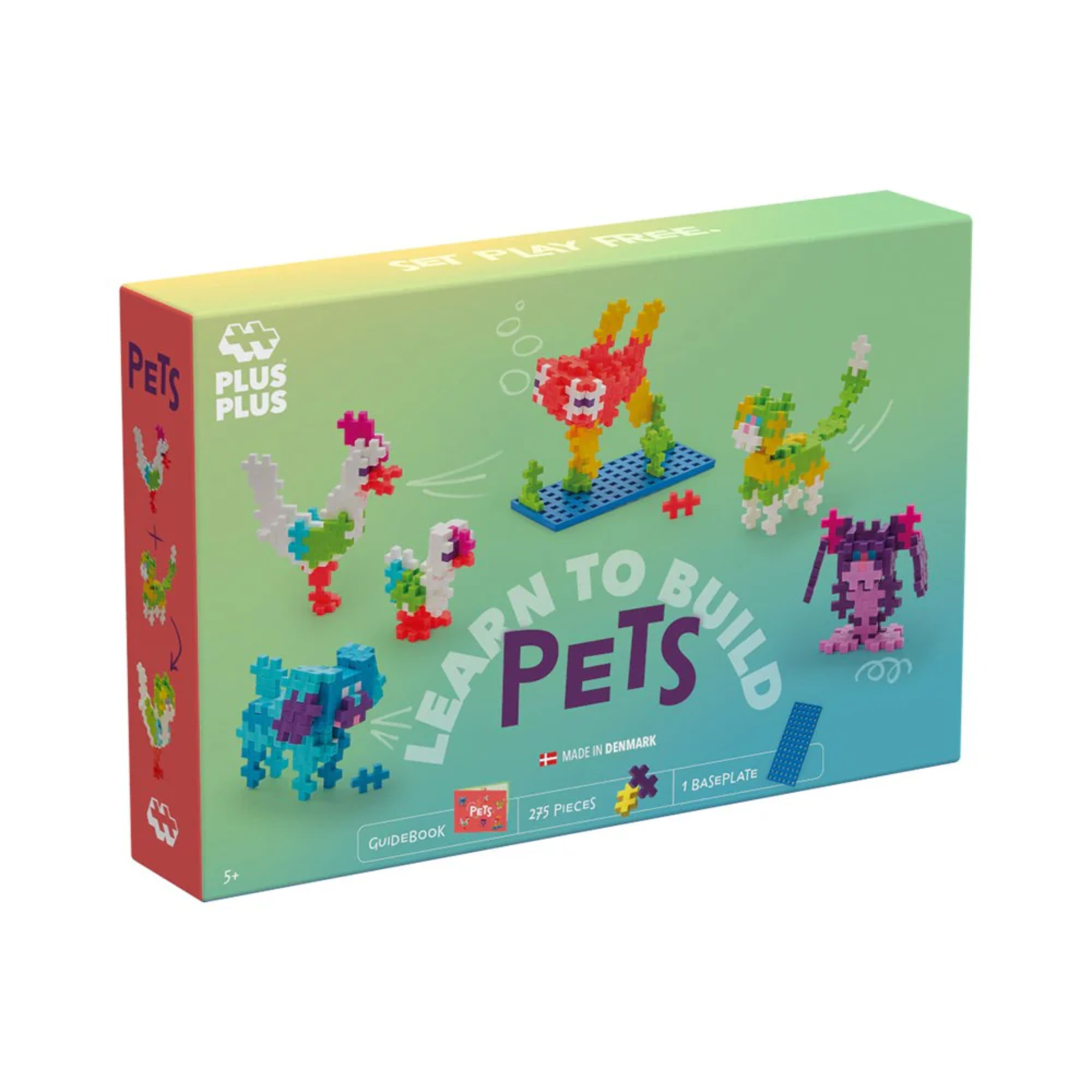 Set di costruzione plus-plus animali colorati - 275 pezzi per divertimento creativo - 