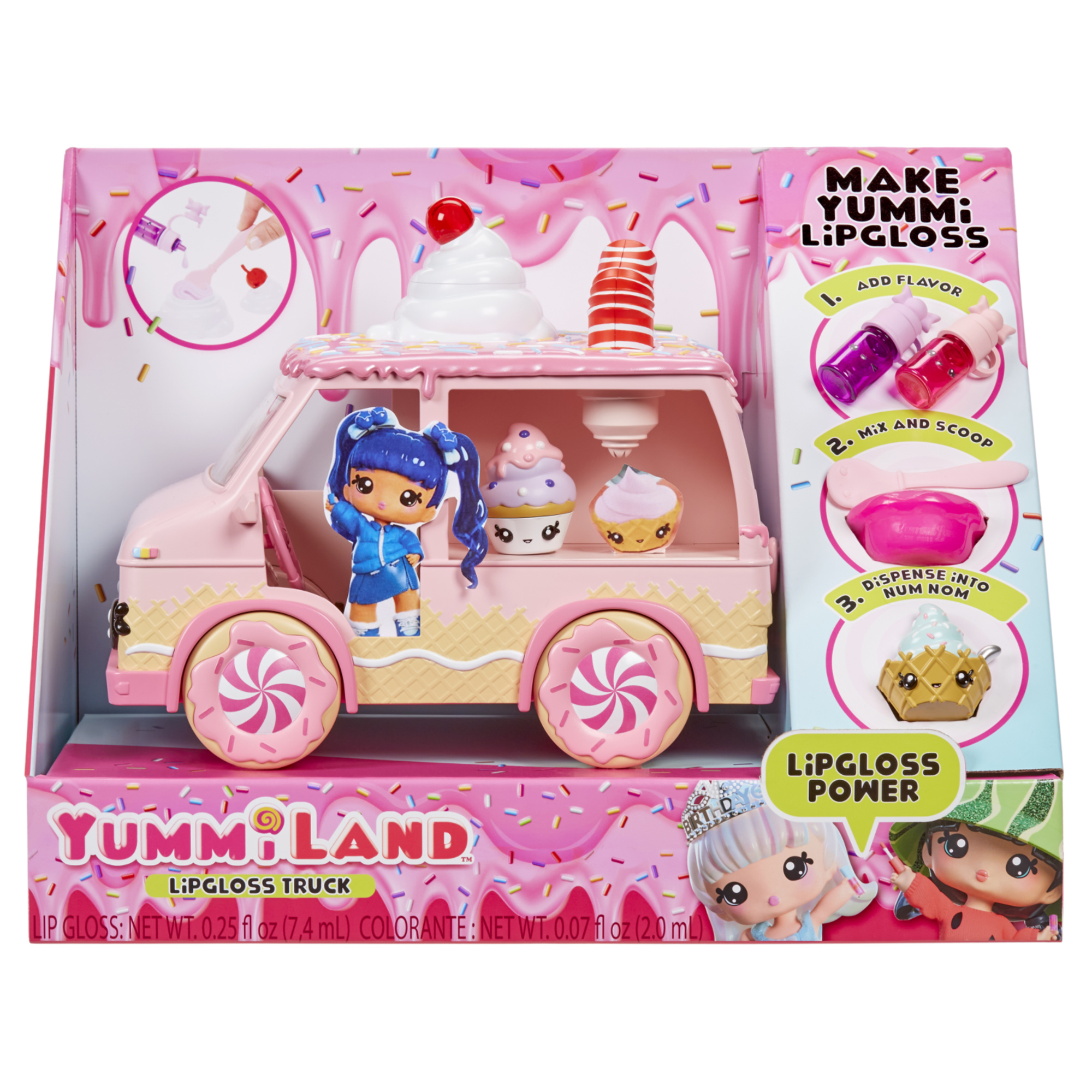 Yummiland lipgloss truck – include due esclusivi lucidalbbra – adatto alle bambole piccole yummiland - YUMMILAND